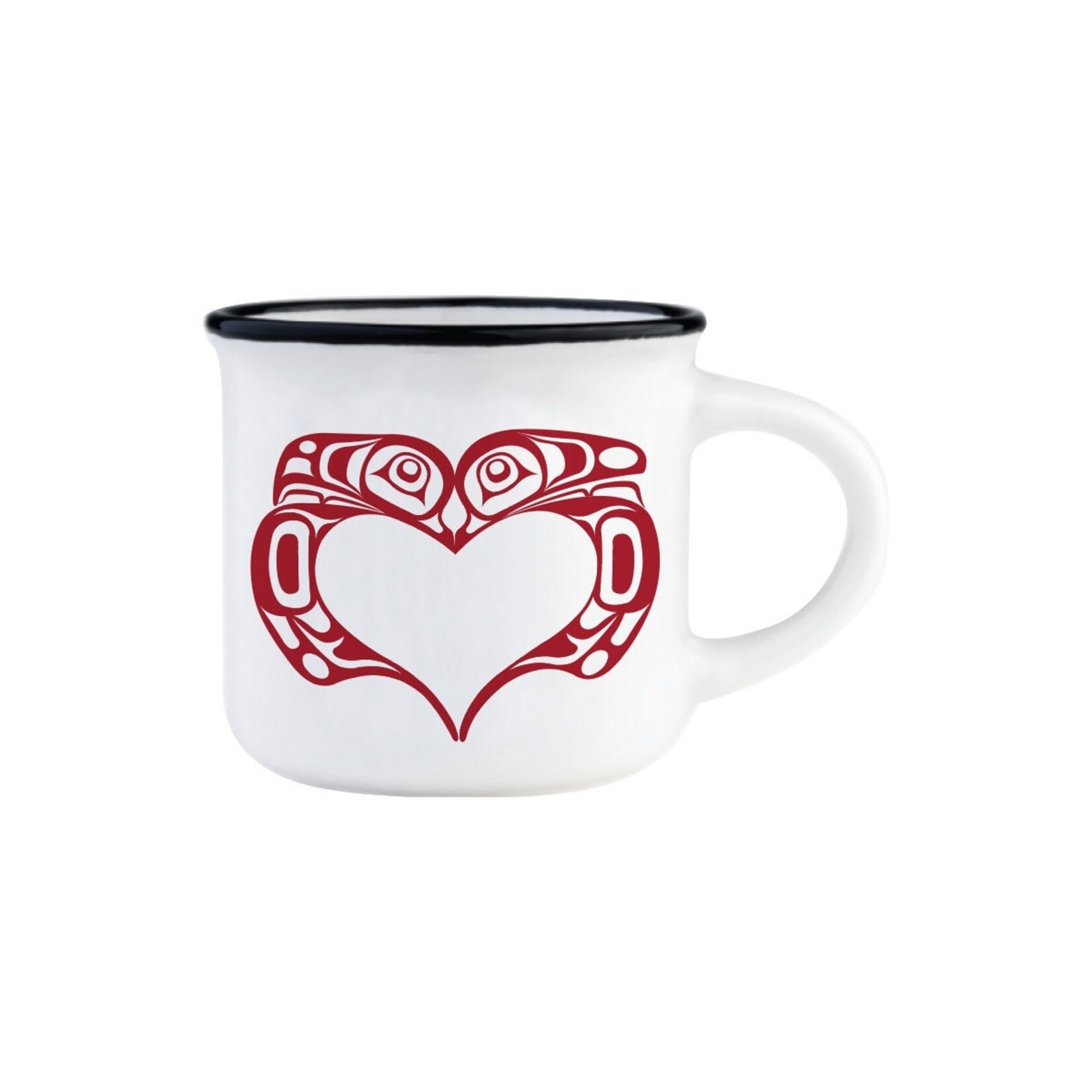 Native Northwest Espresso Mug - Love Birds by T.J. Sgwaayaans Young