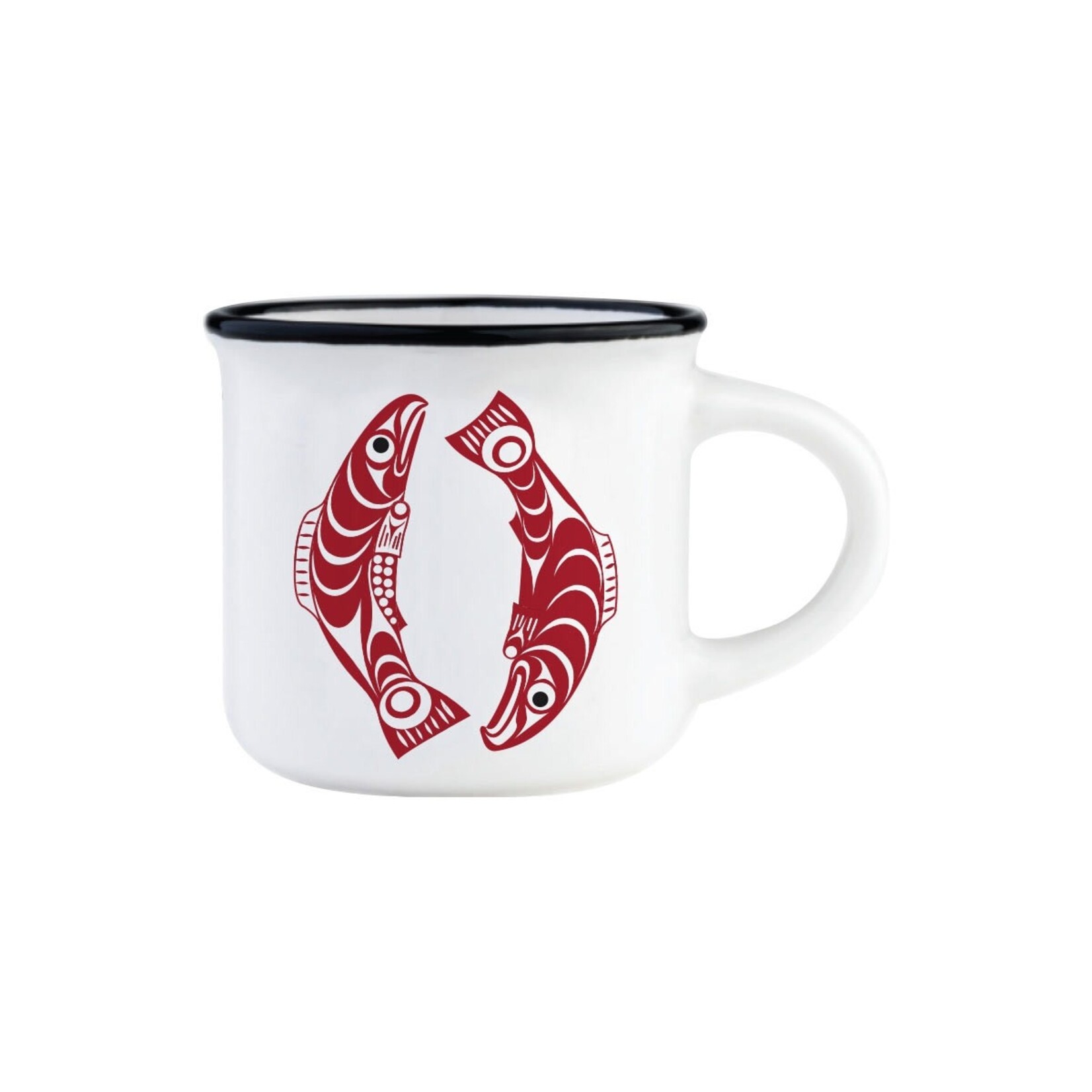 Native Northwest Espresso Mug - Salmon by Francis Horne, Sr.
