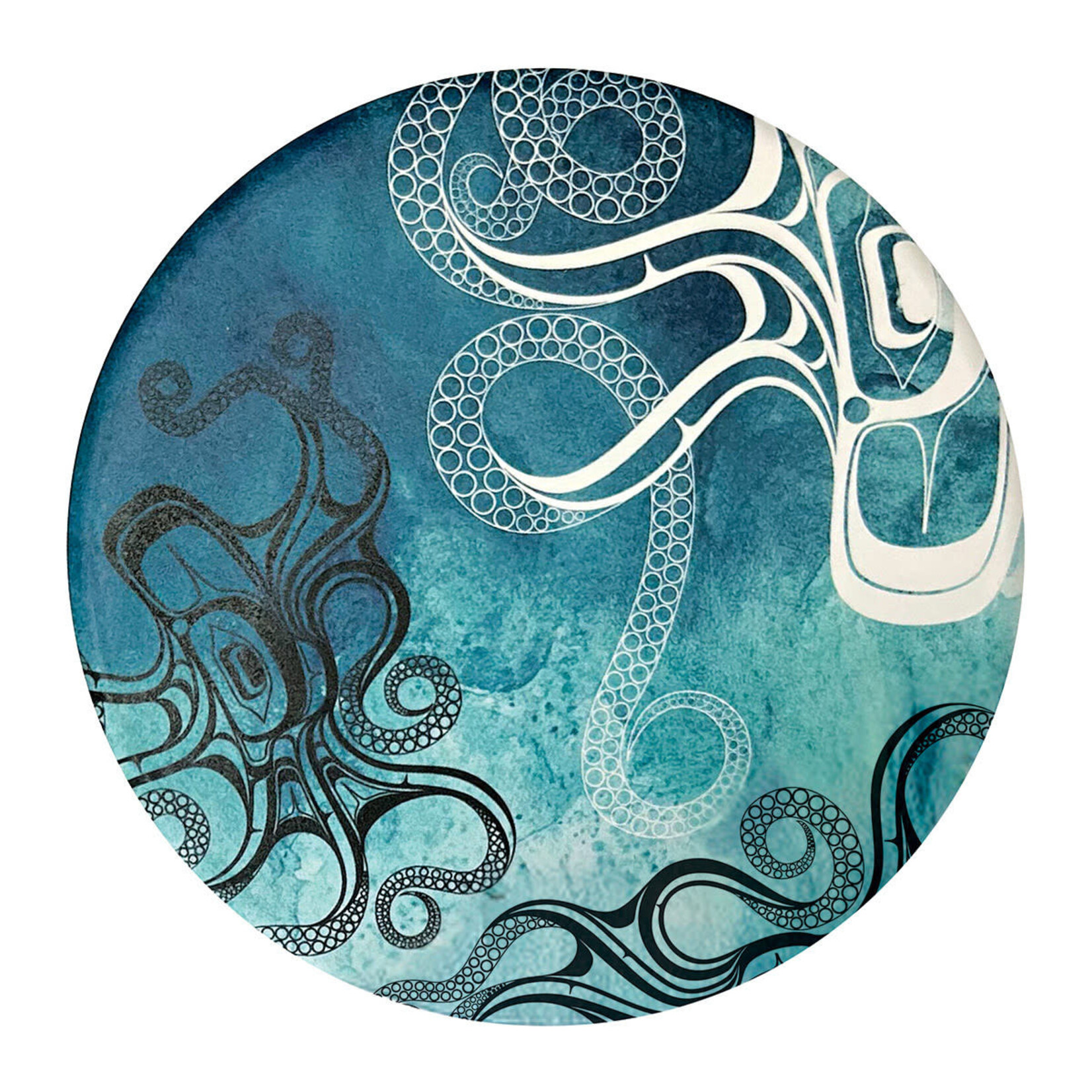 Native Northwest Ceramic Trivet - Octopus (Nuu) by Ernest Swanson