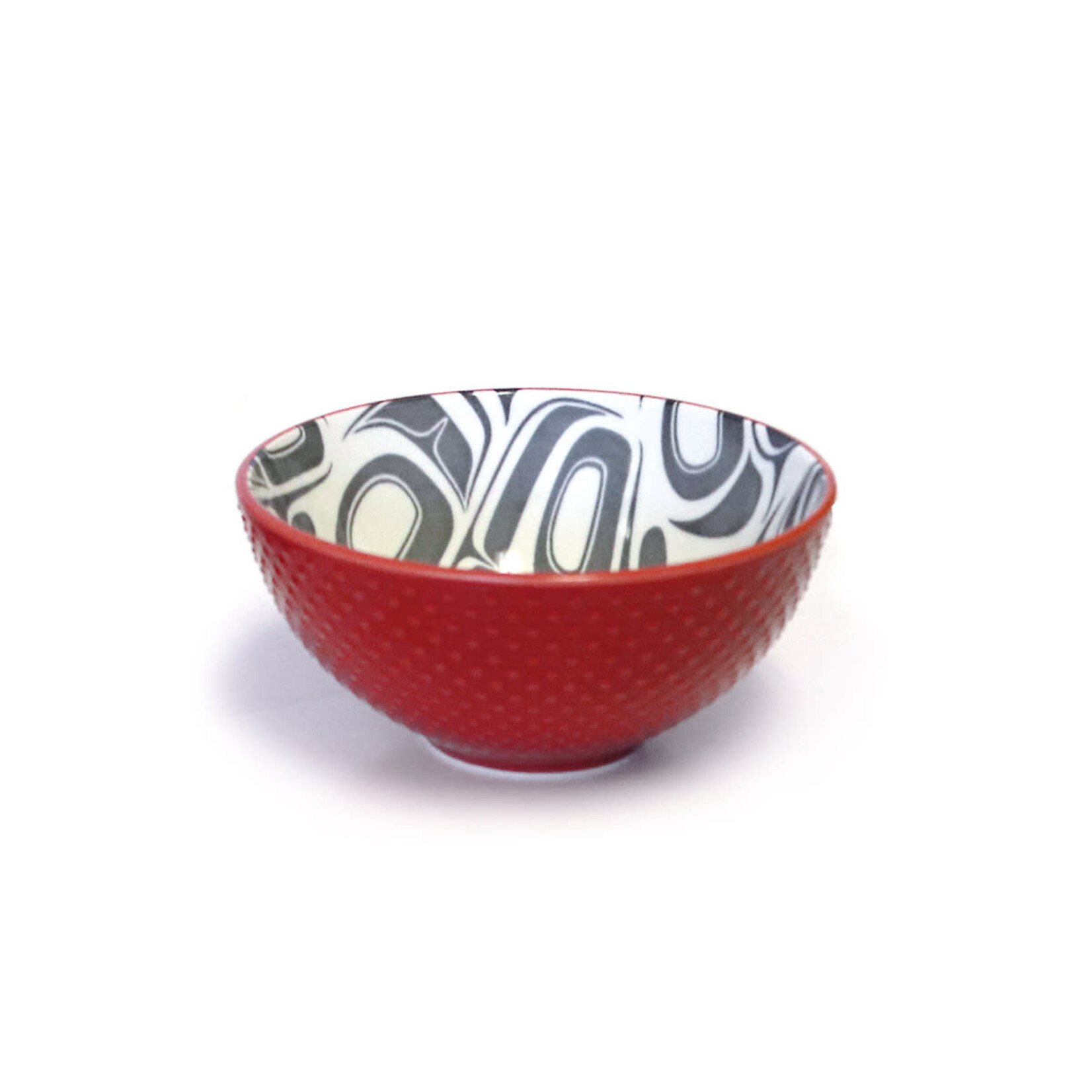 Native Northwest Porcelain Art Bowl (Small) - Transforming Eagle by Ryan Cranmer