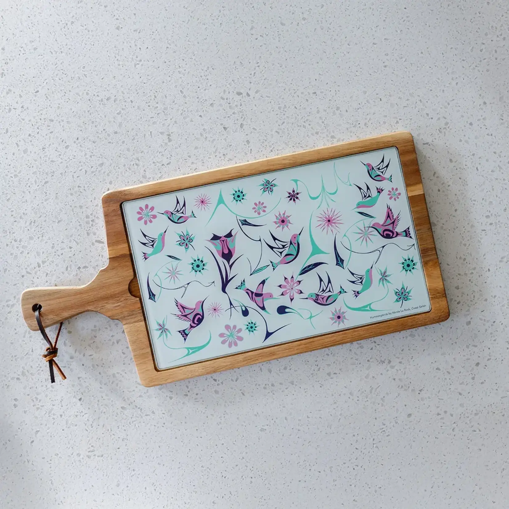 Native Northwest Serving Board - Hummingbirds by Nicole La Rock