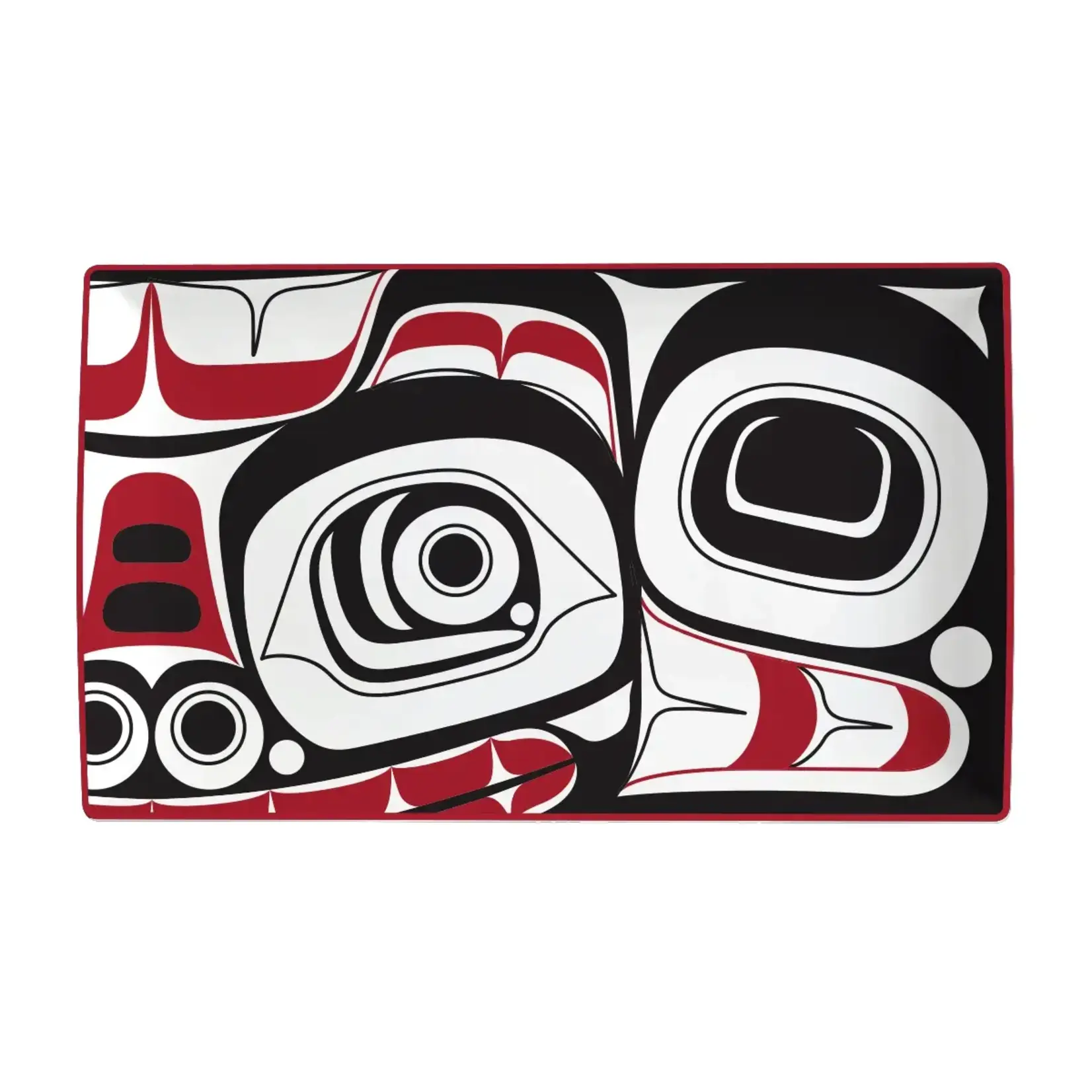 Native Northwest Rectangular Platter - Matriarch Bear by Morgan Asoyuf