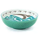 Native Northwest Porcelain Art Serving Bowl (Large) - Killer Whale by Trevor Angus