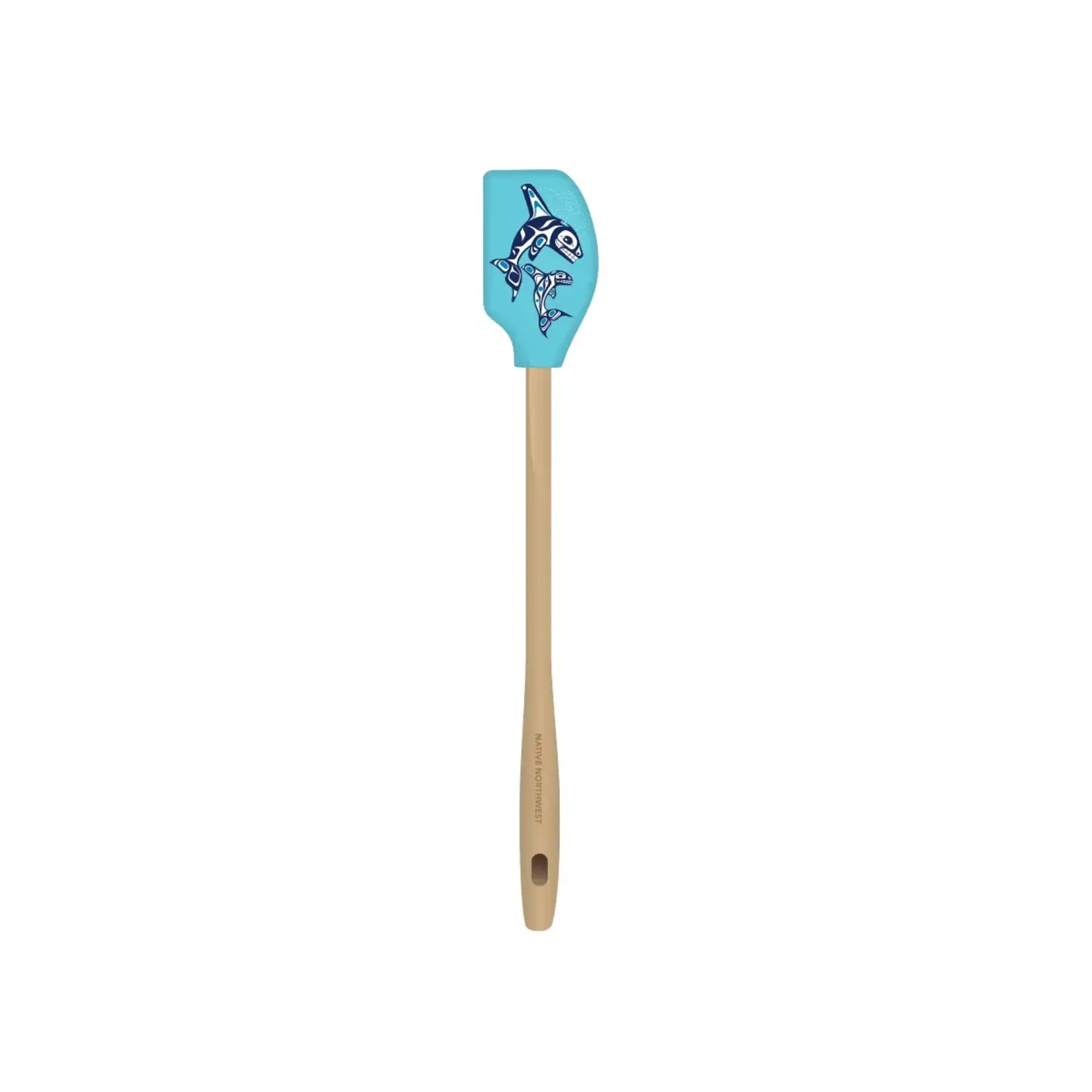 Native Northwest Mini Spatula - Orca Family by Paul Windsor