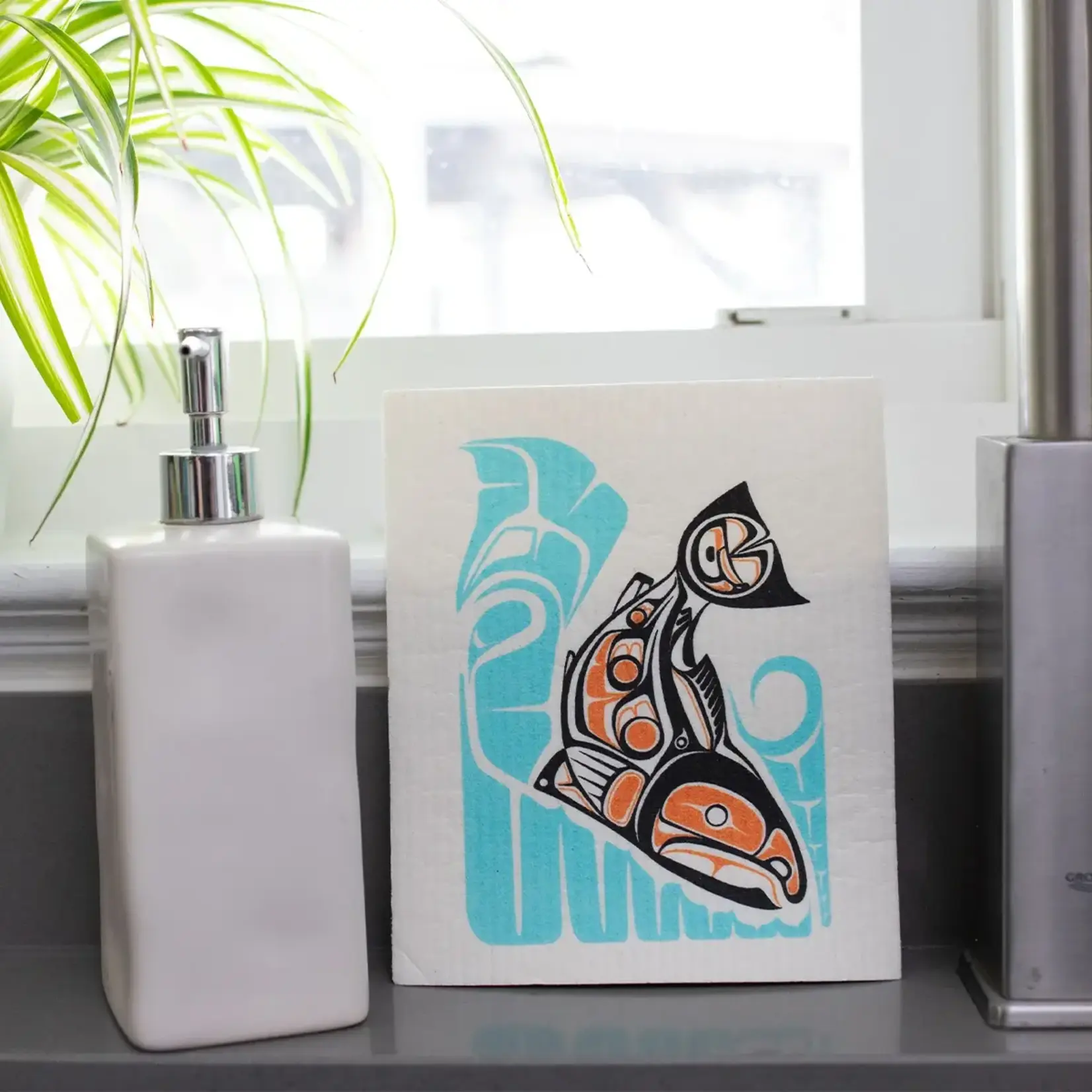 Native Northwest Eco Cloth - Sockeye Salmon by Paul Windsor
