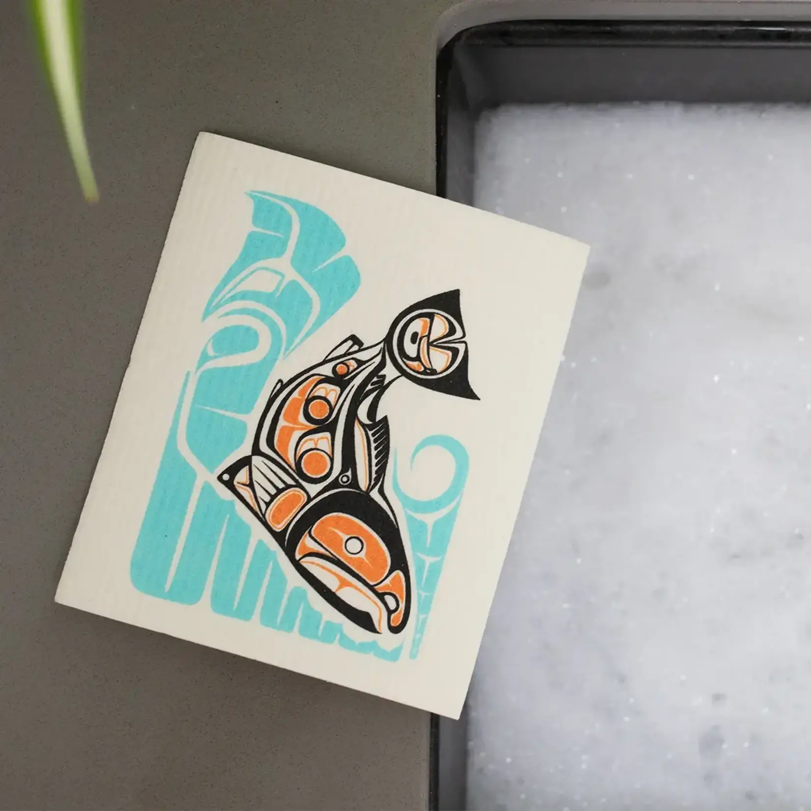 Native Northwest Eco Cloth - Sockeye Salmon by Paul Windsor