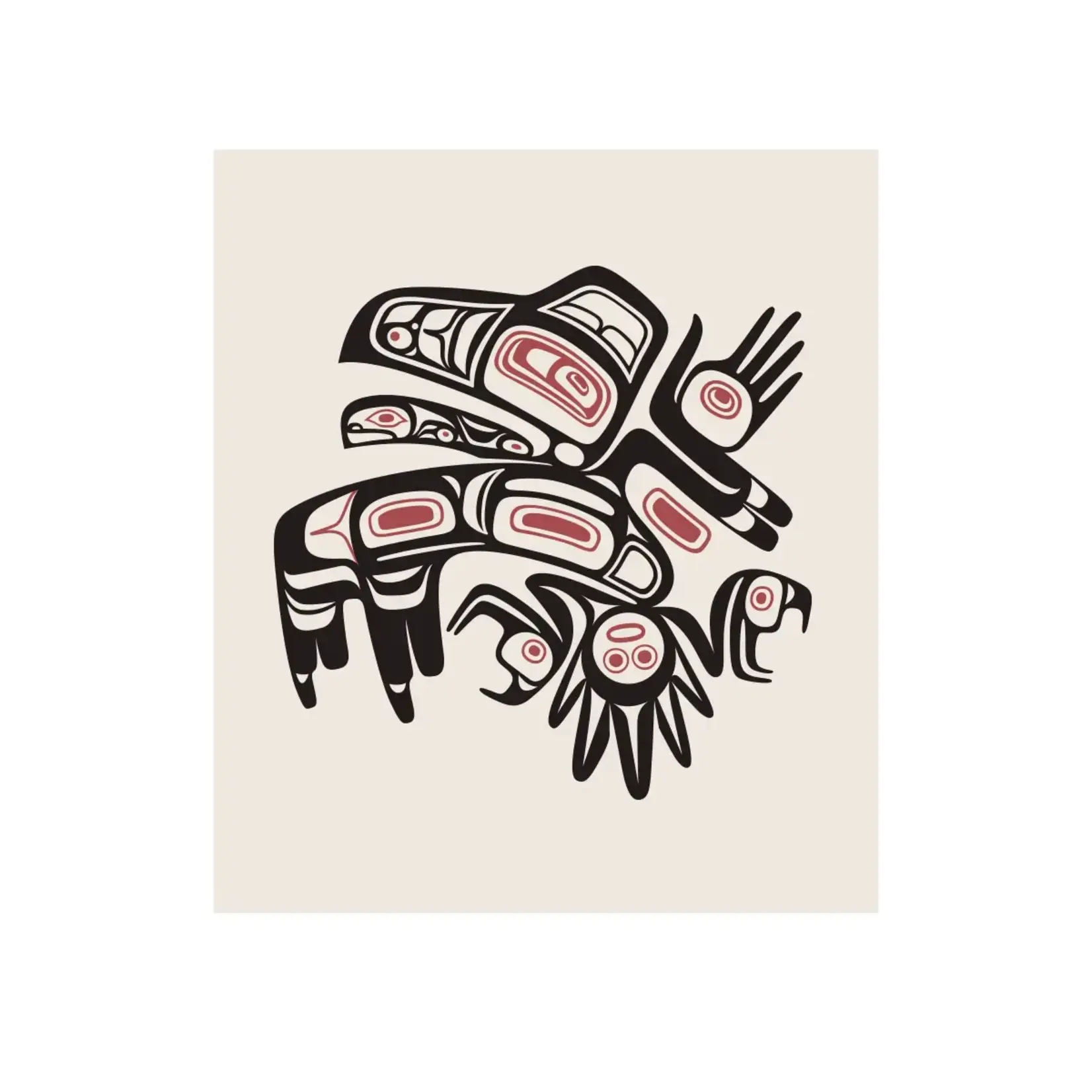 Native Northwest Eco Cloth - Running Raven by Morgan Asoyuf