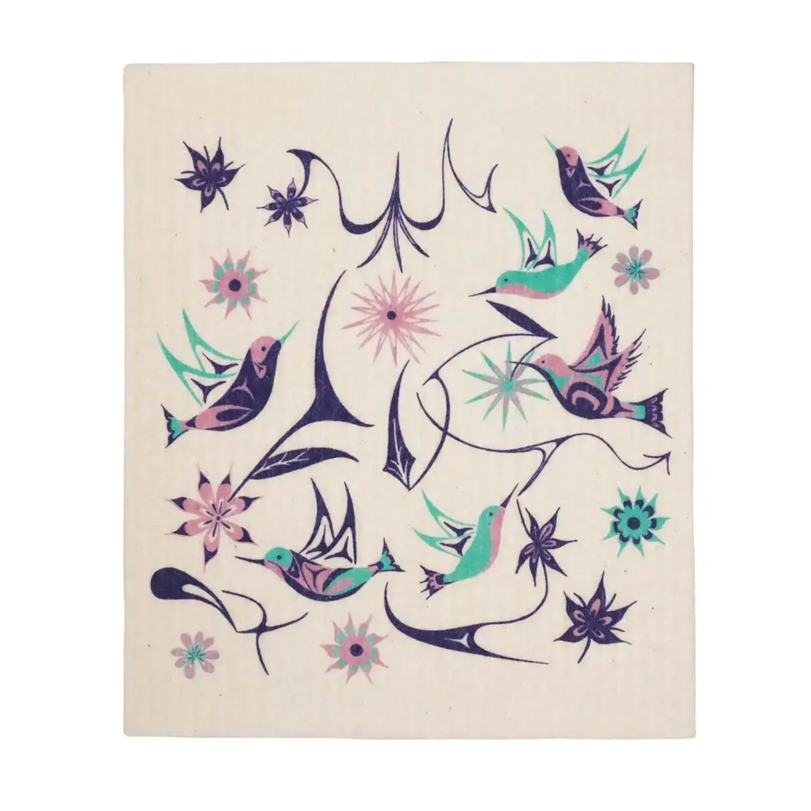 Native Northwest Eco Cloth - Hummingbird by Nicol La Rock