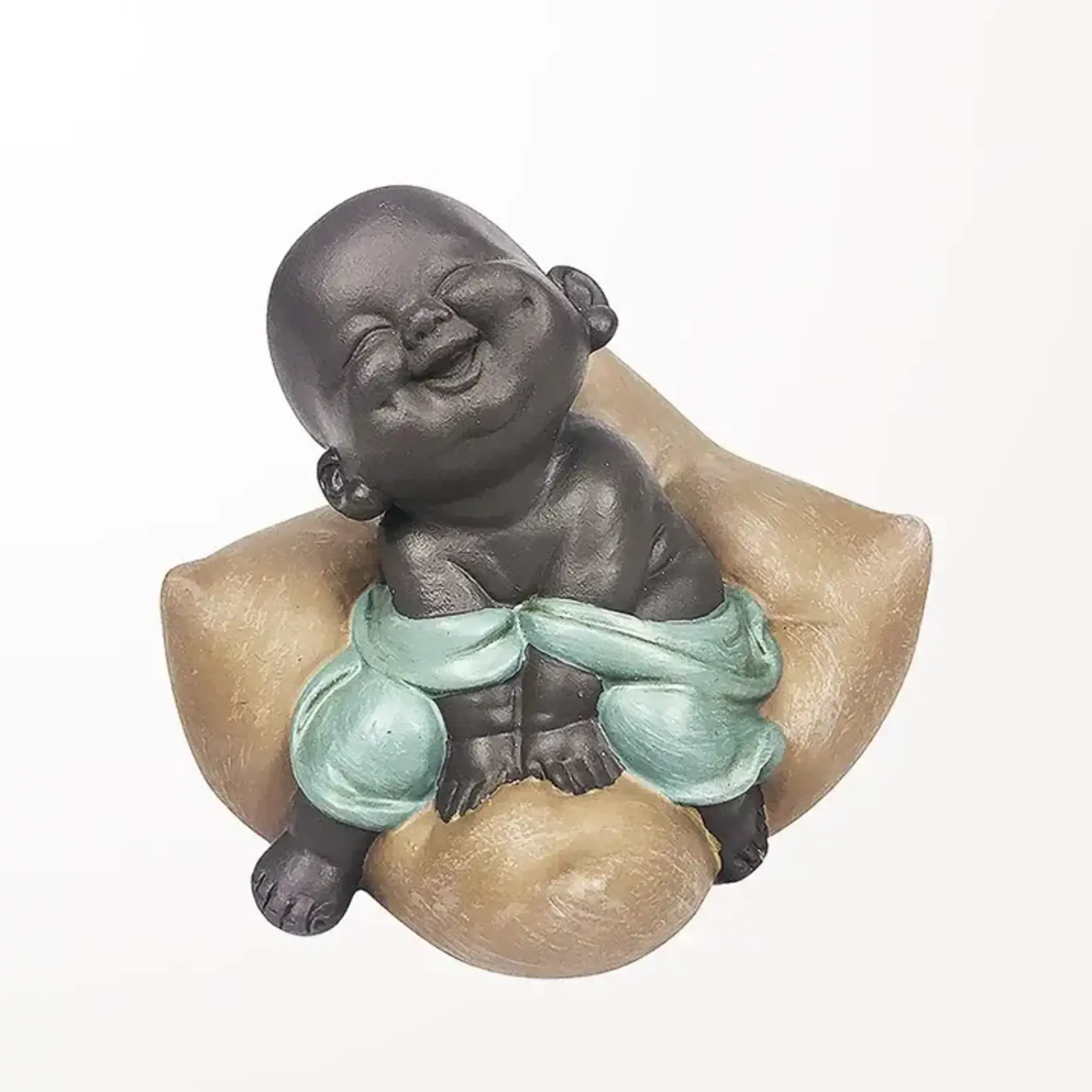 Giggling Baby Buddha Polyresin Figurine