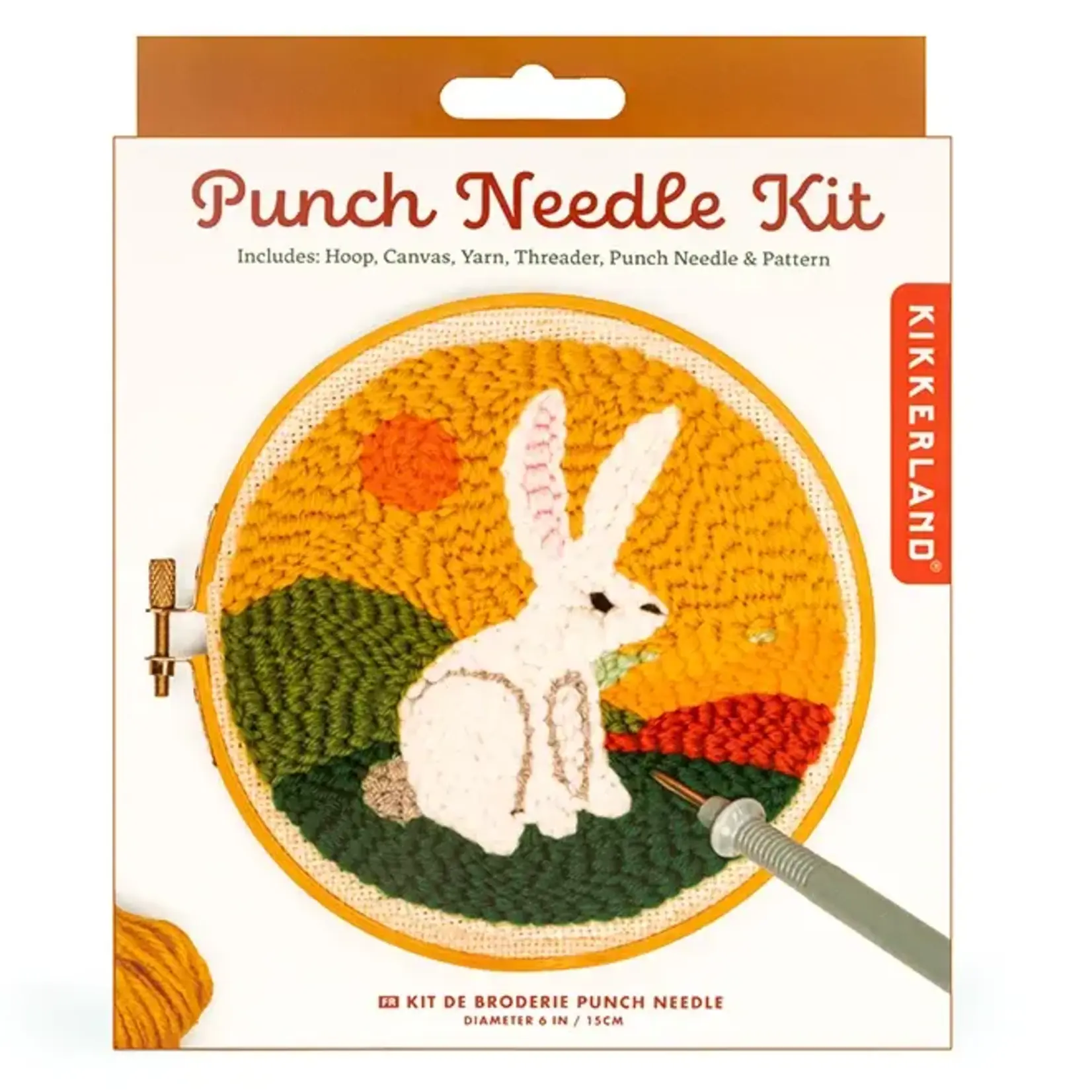 Kikkerland Hare Punch Needle Kit