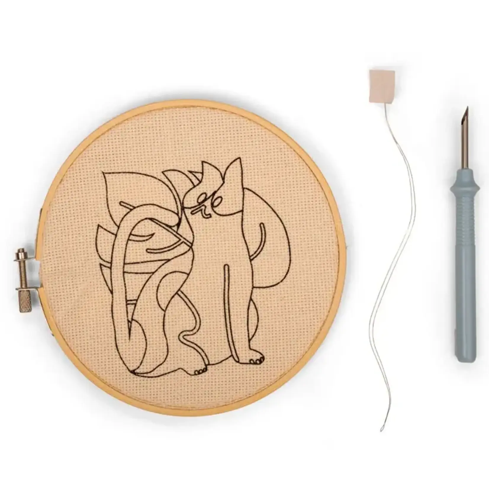Kikkerland Cat Punch Needle Kit