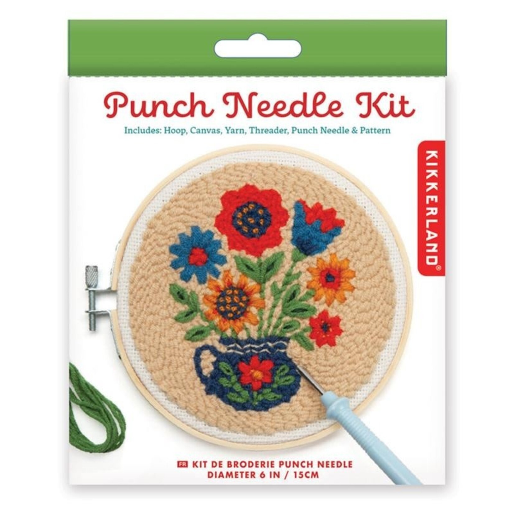 Kikkerland Flower Bouquet Punch Needle Kit
