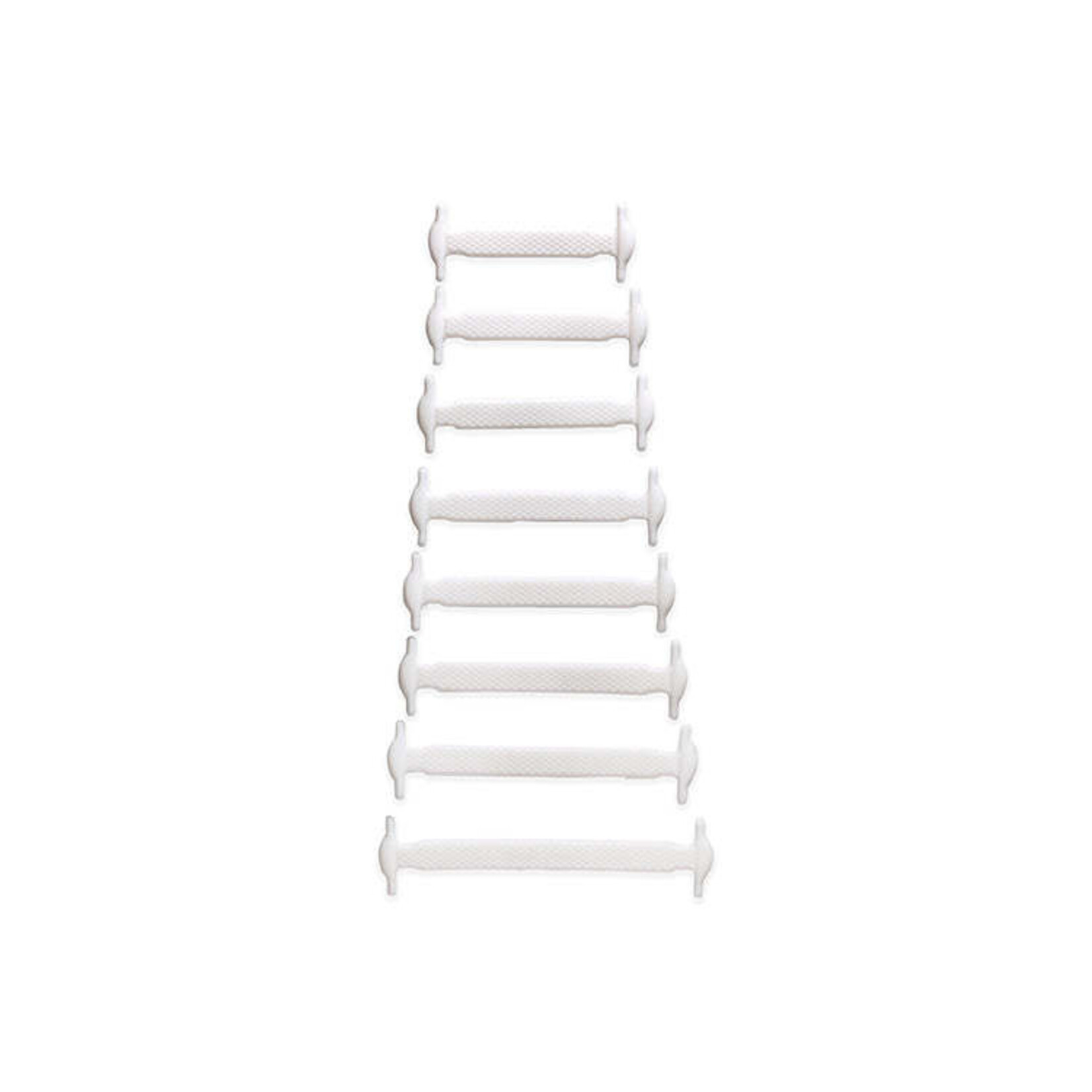 Kikkerland White No-Tie Shoe Bands