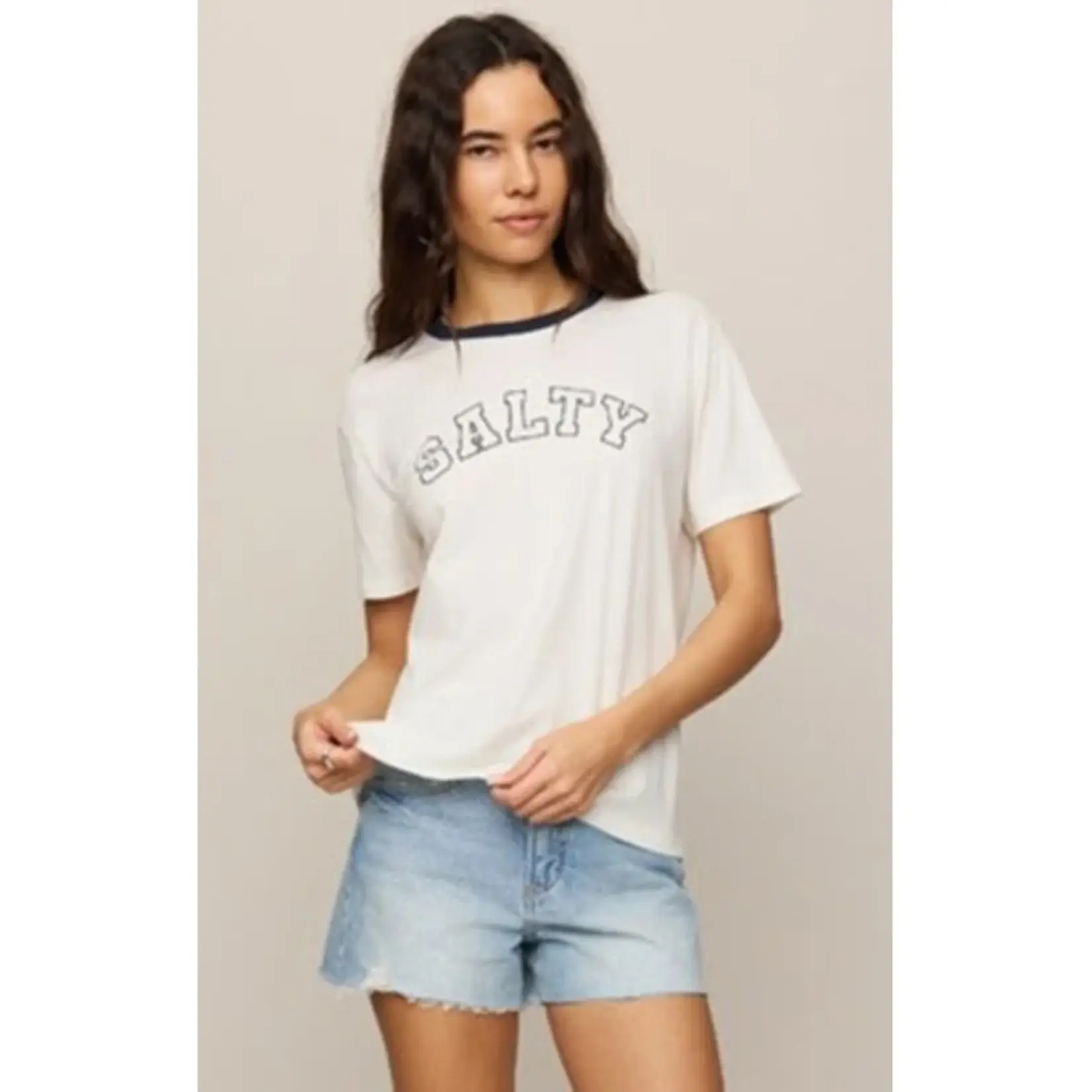 Z Supply Salty Ringer Boyfriend T-Shirt