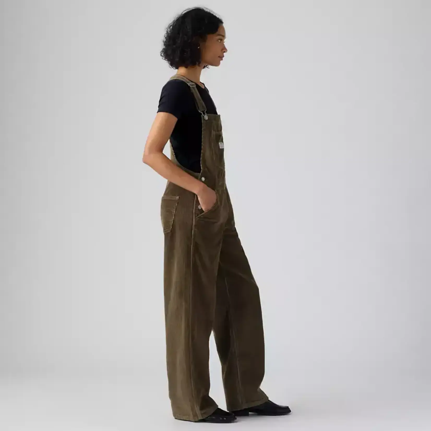 Levi Strauss Canada Women's Corduroy Baggy Overalls - Canteen