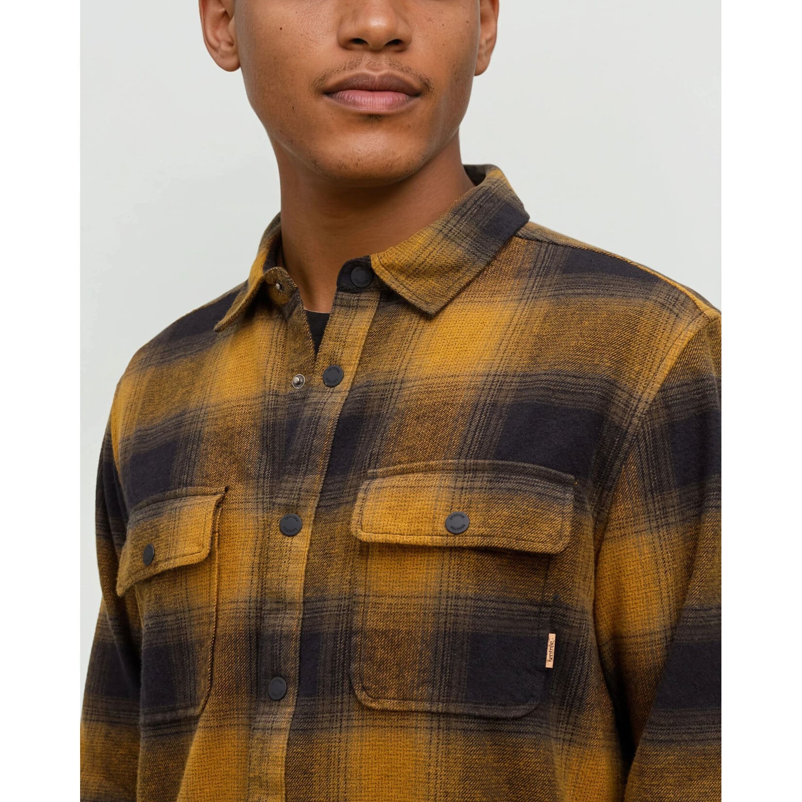 Tentree TCM4652-6348 - Men's Kapok Flannel Colville Shirt - Cider/Cascade Plaid