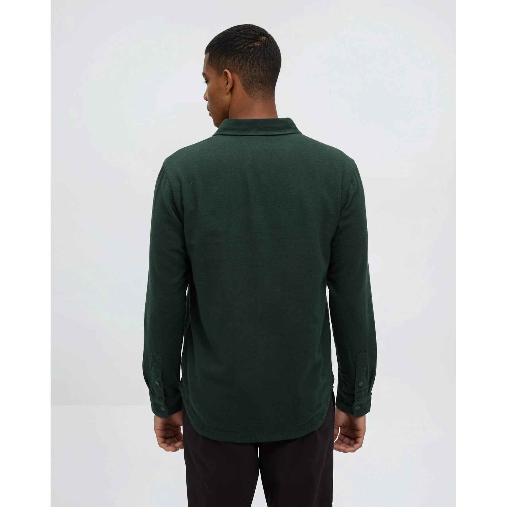 Tentree TCM4652-2012 - Men's Kapok Flannel Colville Shirt - Dark Forest Green