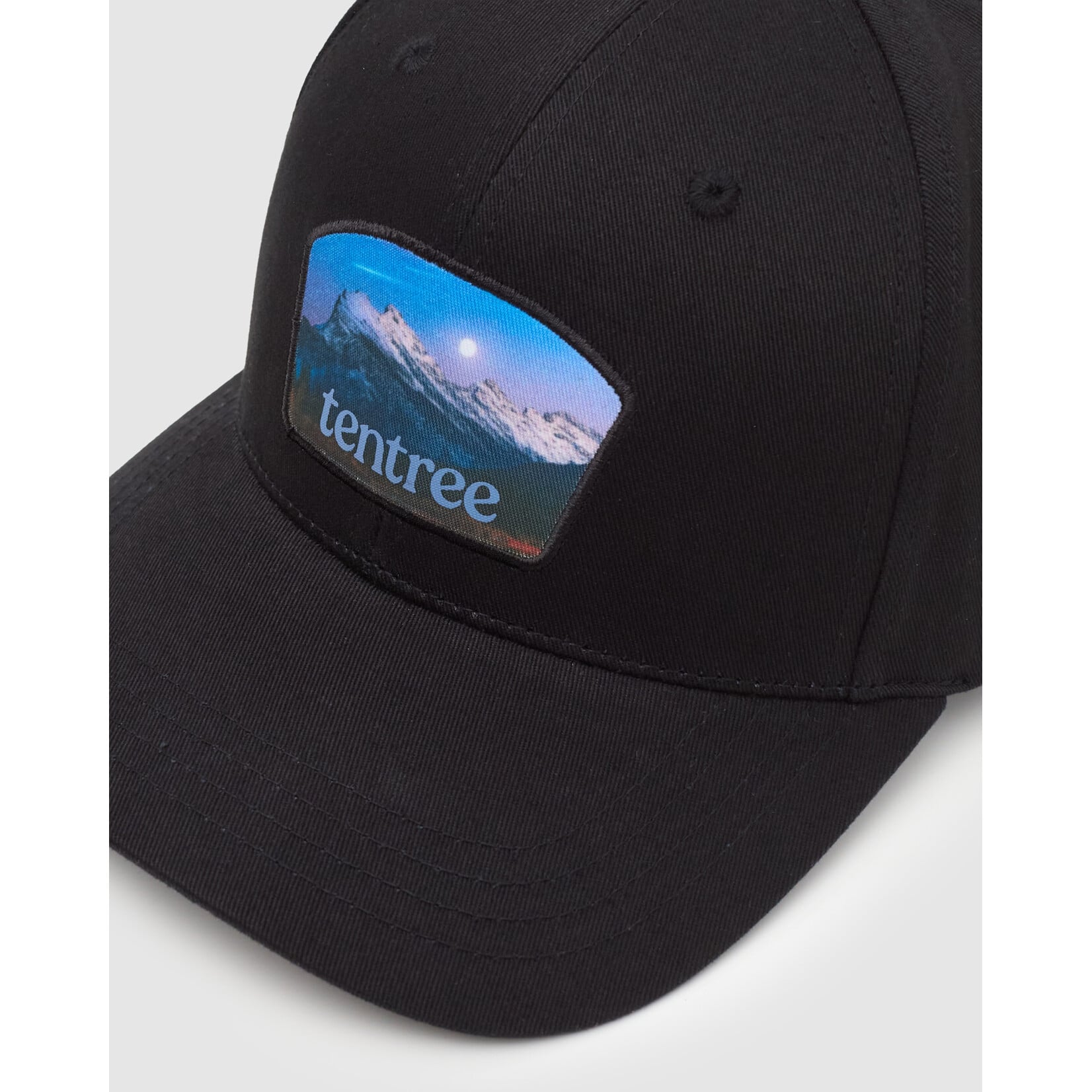 Tentree TAU6700-6459 - Parks Souvenir Patch Elevation Hat (Meteorite Black/Pine Green)