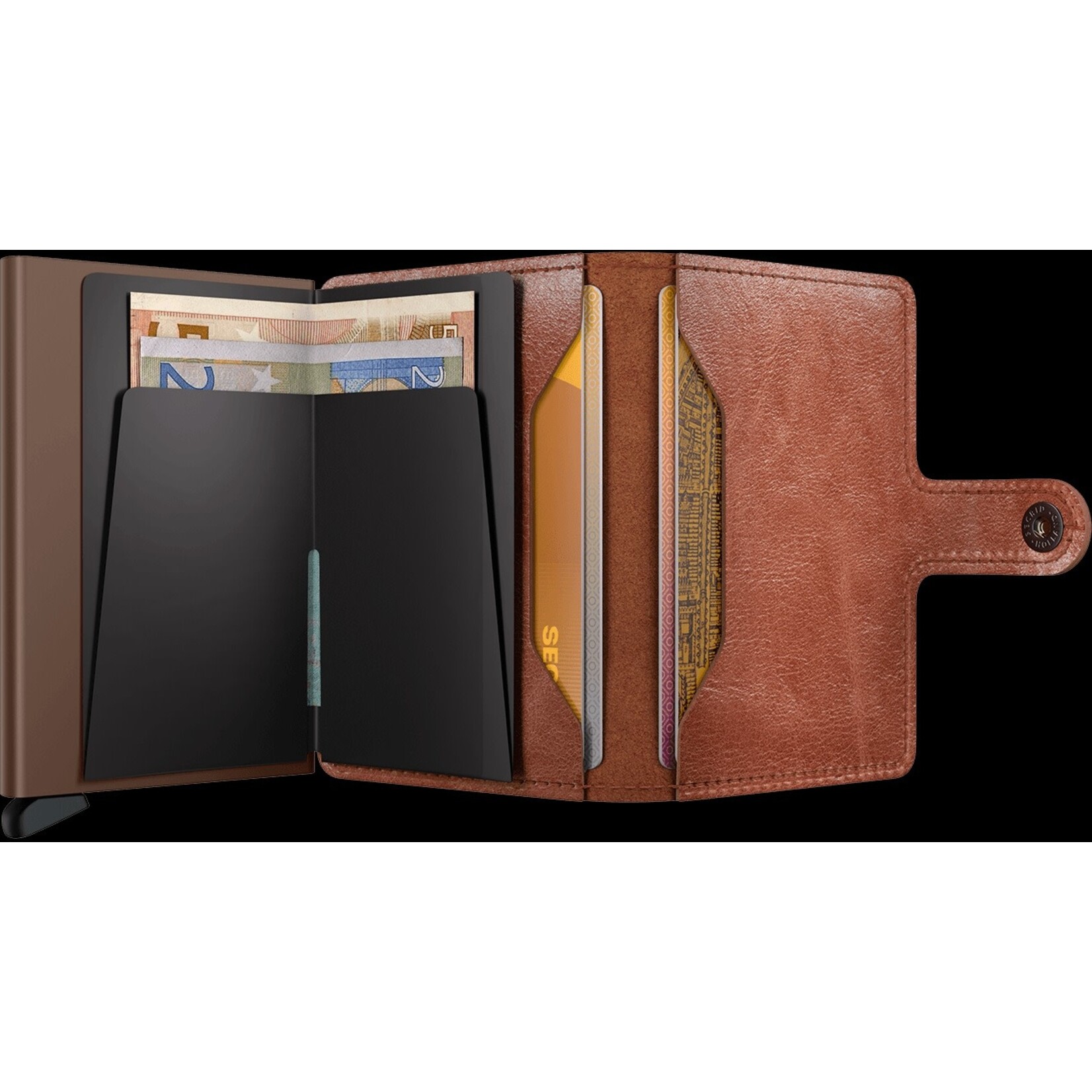 Miniwallet Vintage - Cognac/Brown