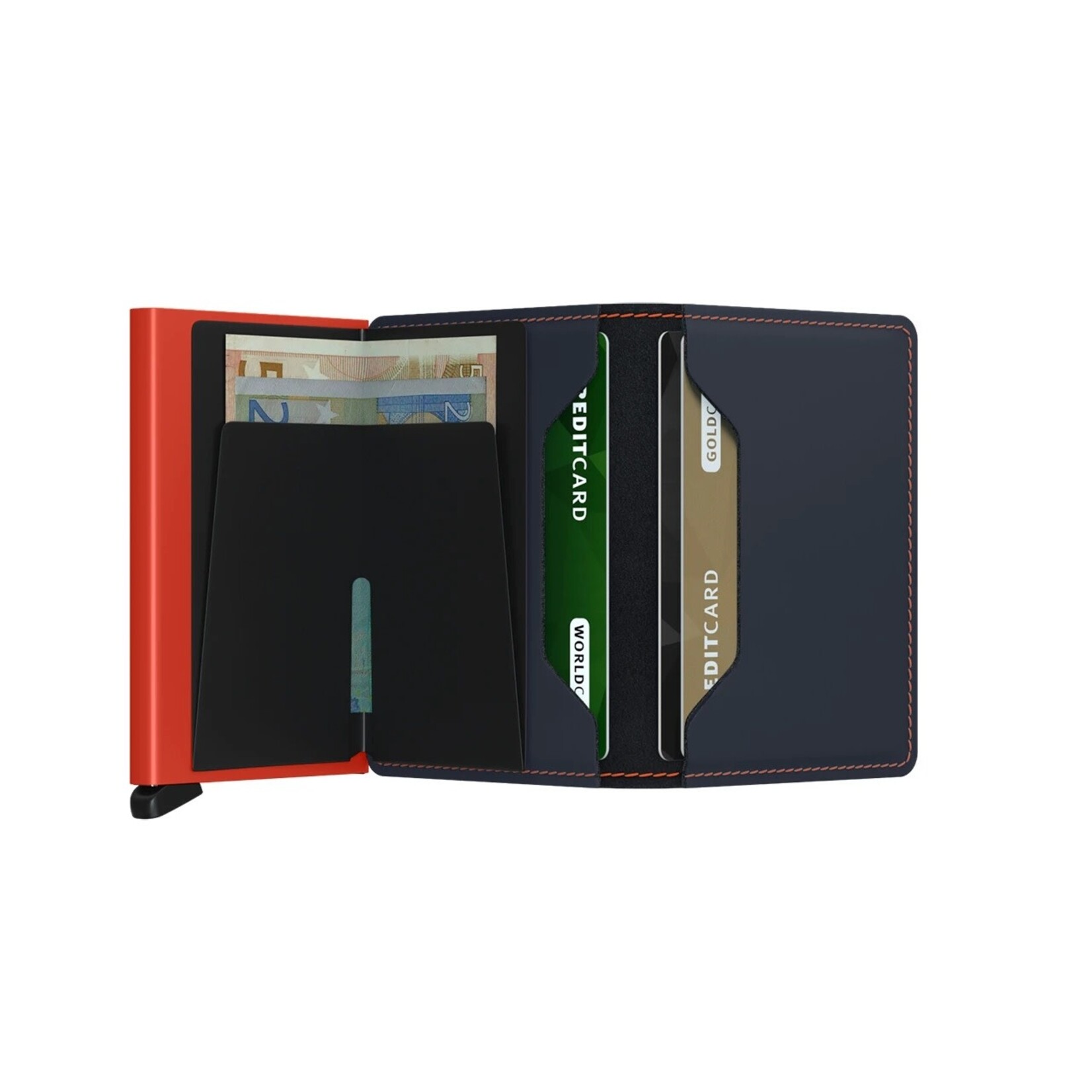 Miniwallet Matte - Nightblue/Orange
