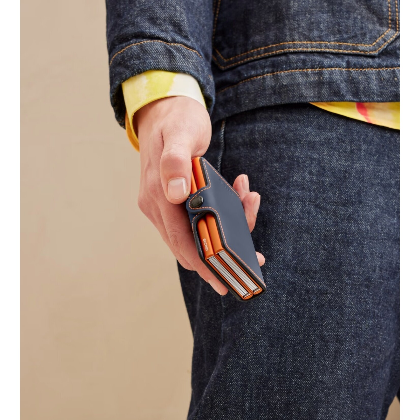 Twinwallet Matte - Nightblue/Orange
