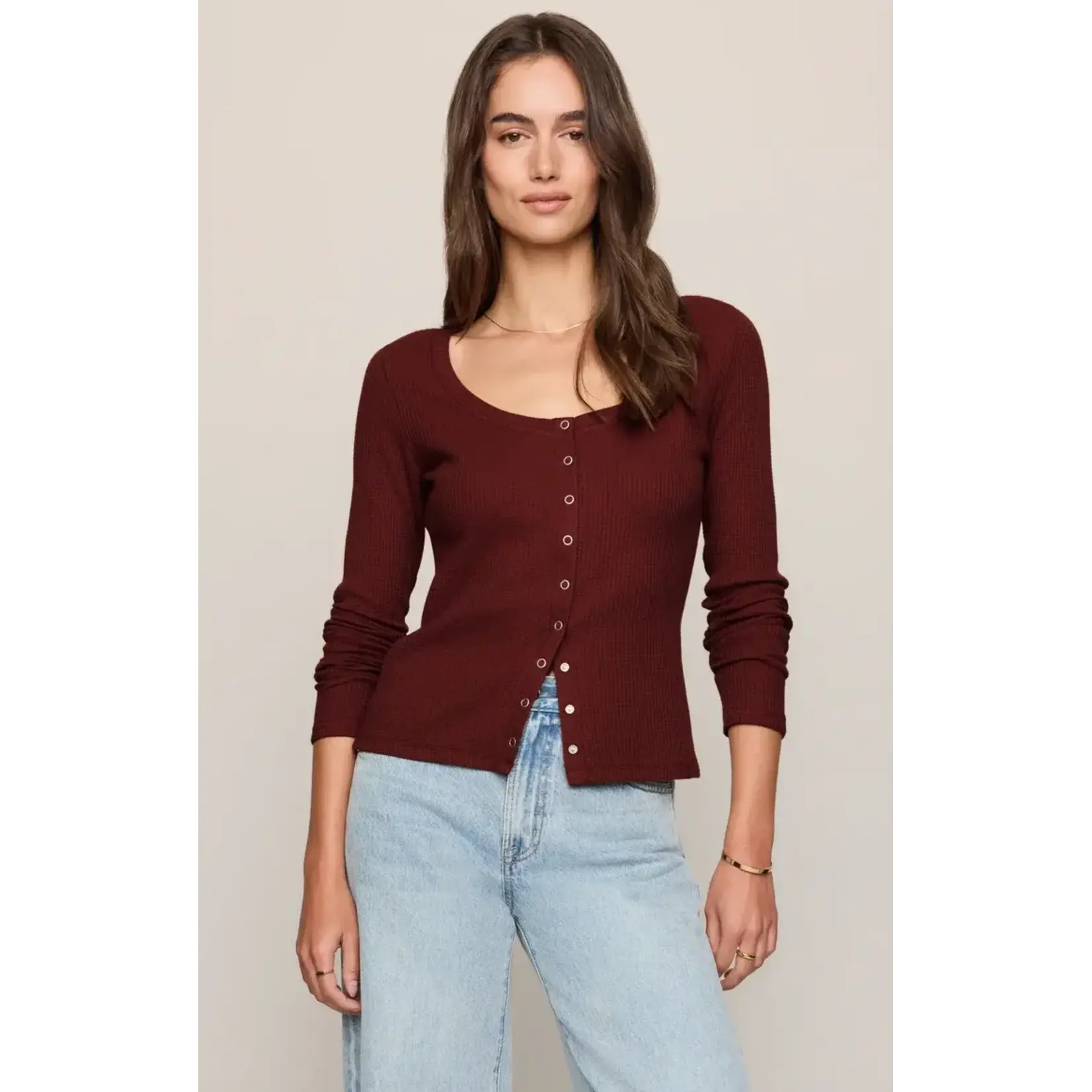 Z Supply ZT263367 - Albany Waffle Button-Up Top