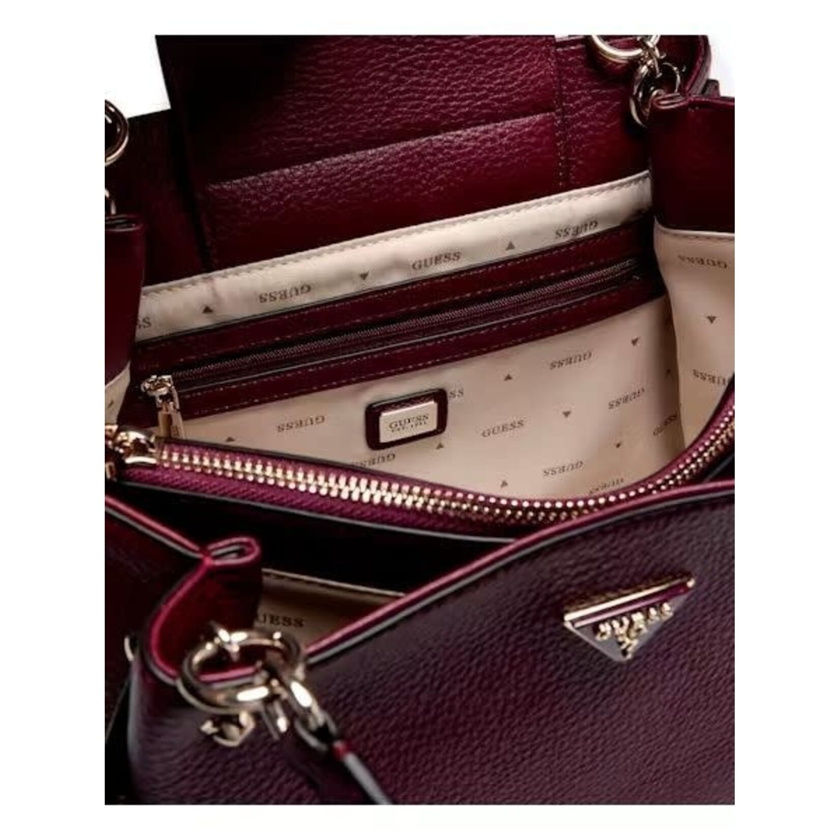 Guess Lorella Girlfriend Tote - Black or Mercury Red