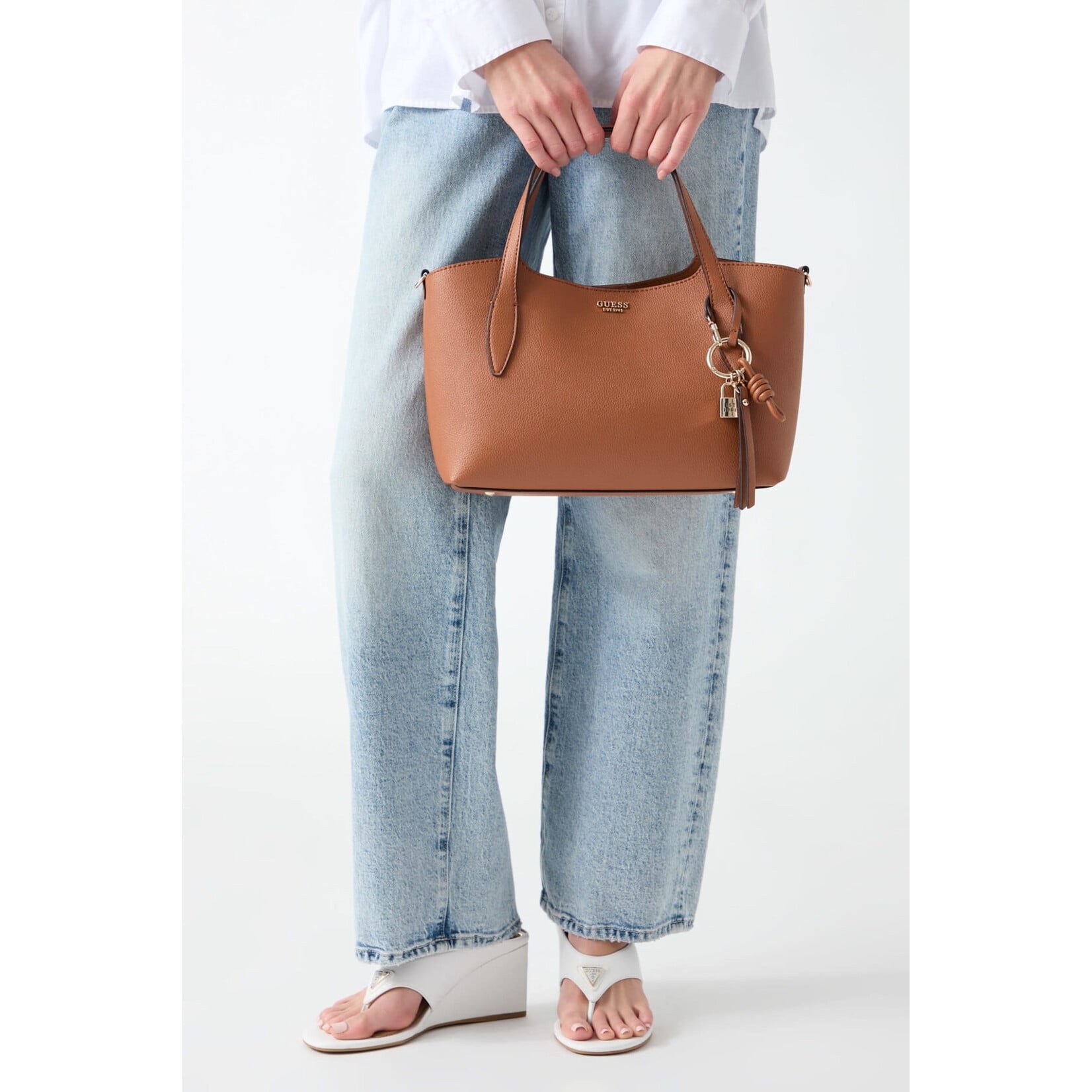 Guess Melody 2-in-1 Satchel - Brown