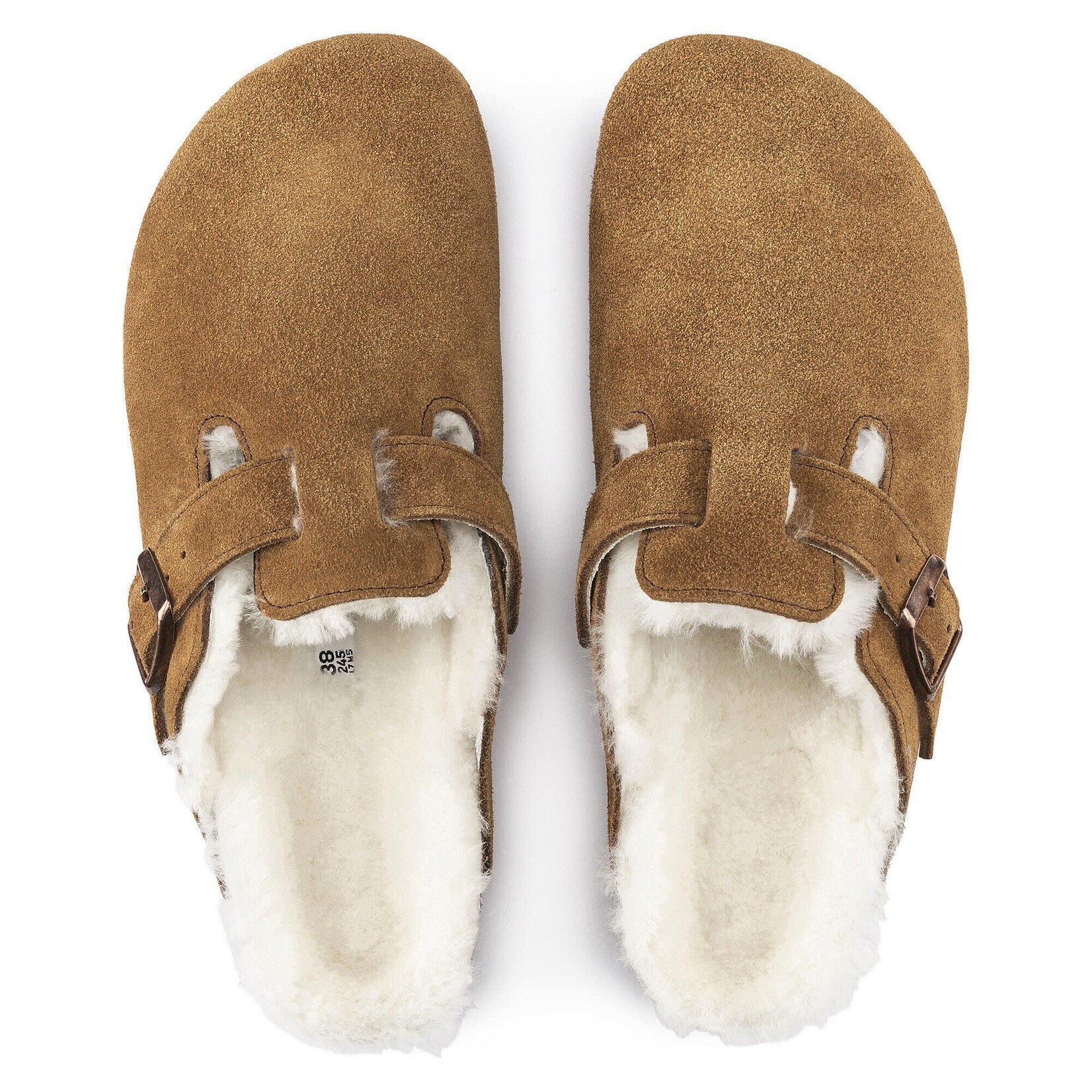 Birkenstock Boston Shearling Suede Leather Clog
