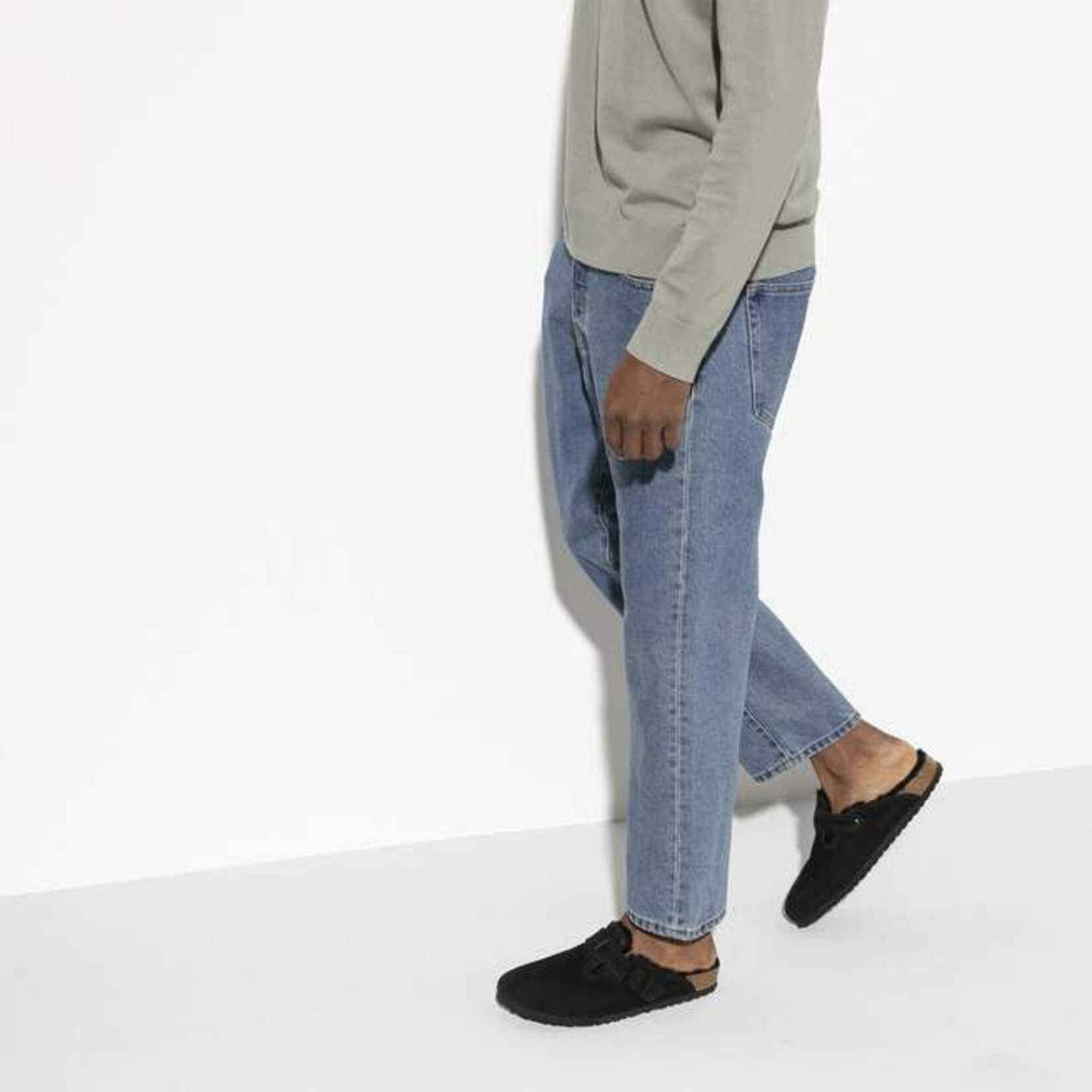 Birkenstock Boston Shearling Suede Leather Clog
