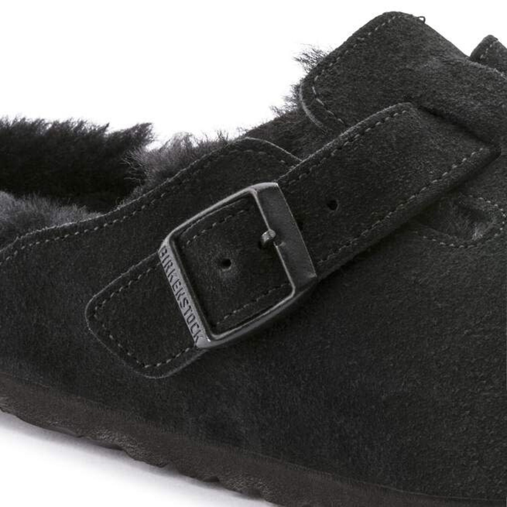 Birkenstock Boston Shearling Suede Leather Clog