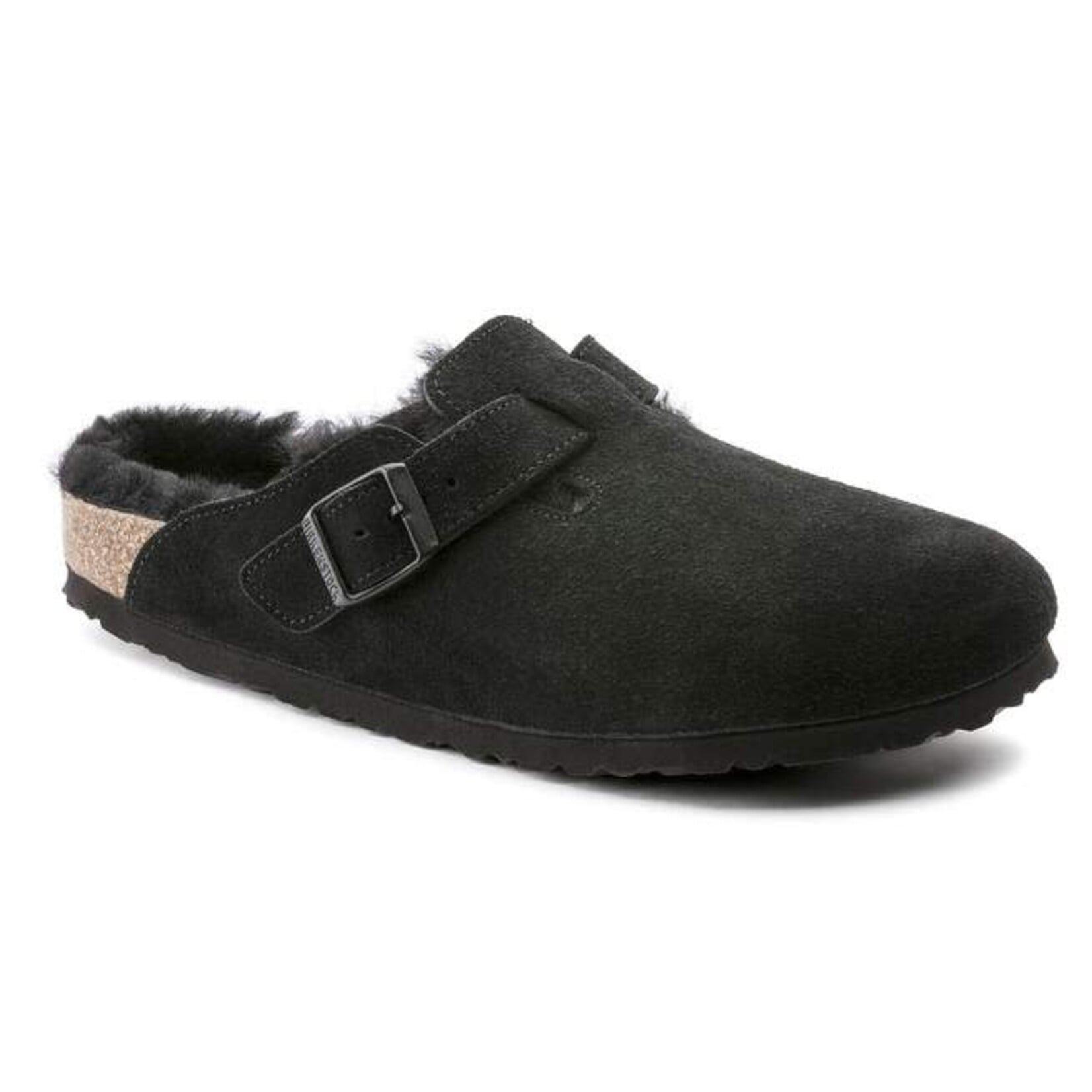 Birkenstock Boston Shearling Suede Leather Clog