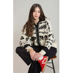 Dex Clothing Flower Jacquard Cardigan