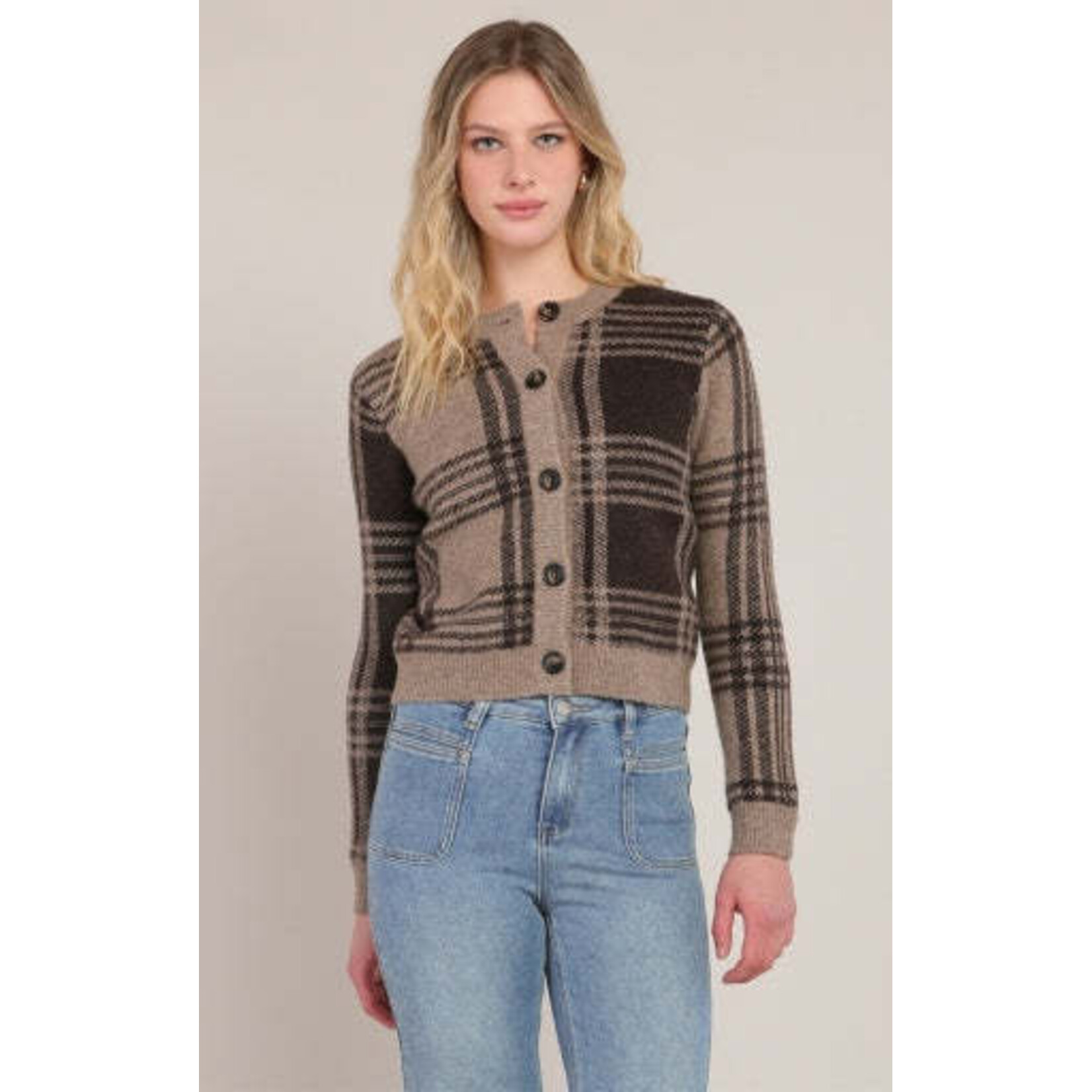 Room 34 2827277 DG - Plaid Cardigan