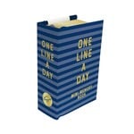 Navy Striped Mini One Line a Day Journal