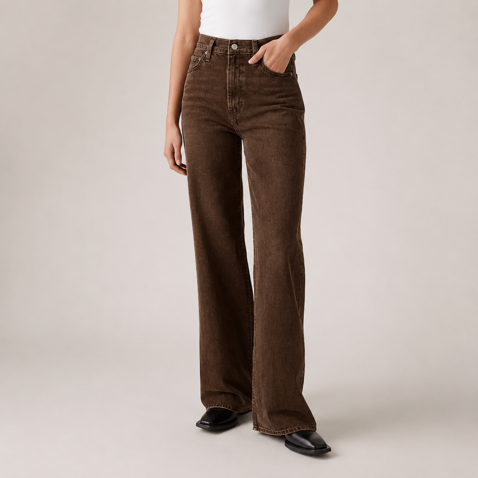 Levi Strauss Canada A60810099 - Women's Ribcage Wide-Leg Jeans