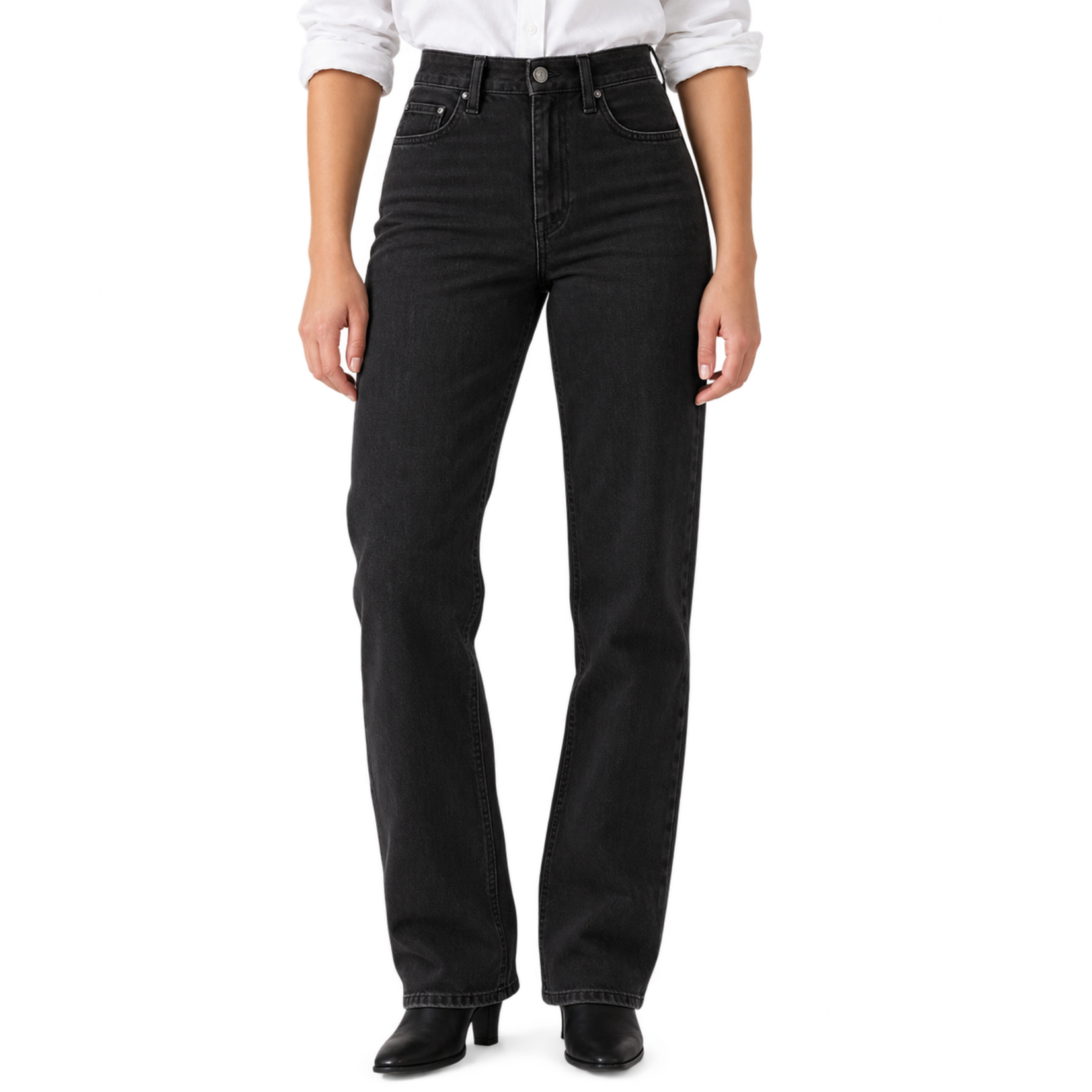Levi Strauss Canada 008BC0004 - Women's Ribcage Straight Full-Length Zip Jeans