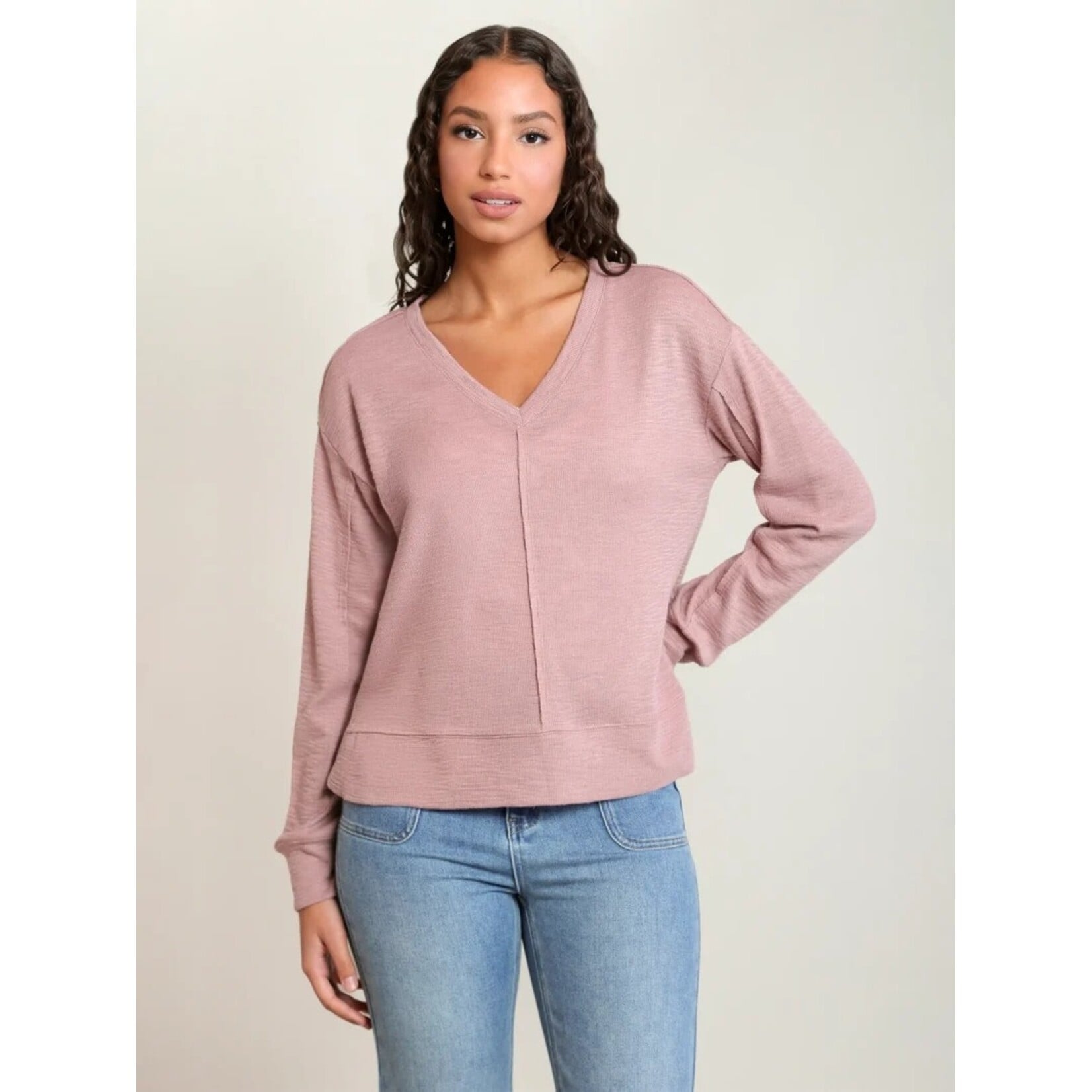 Dex Clothing 2824011 D - Cosette V-Neck Knit Top