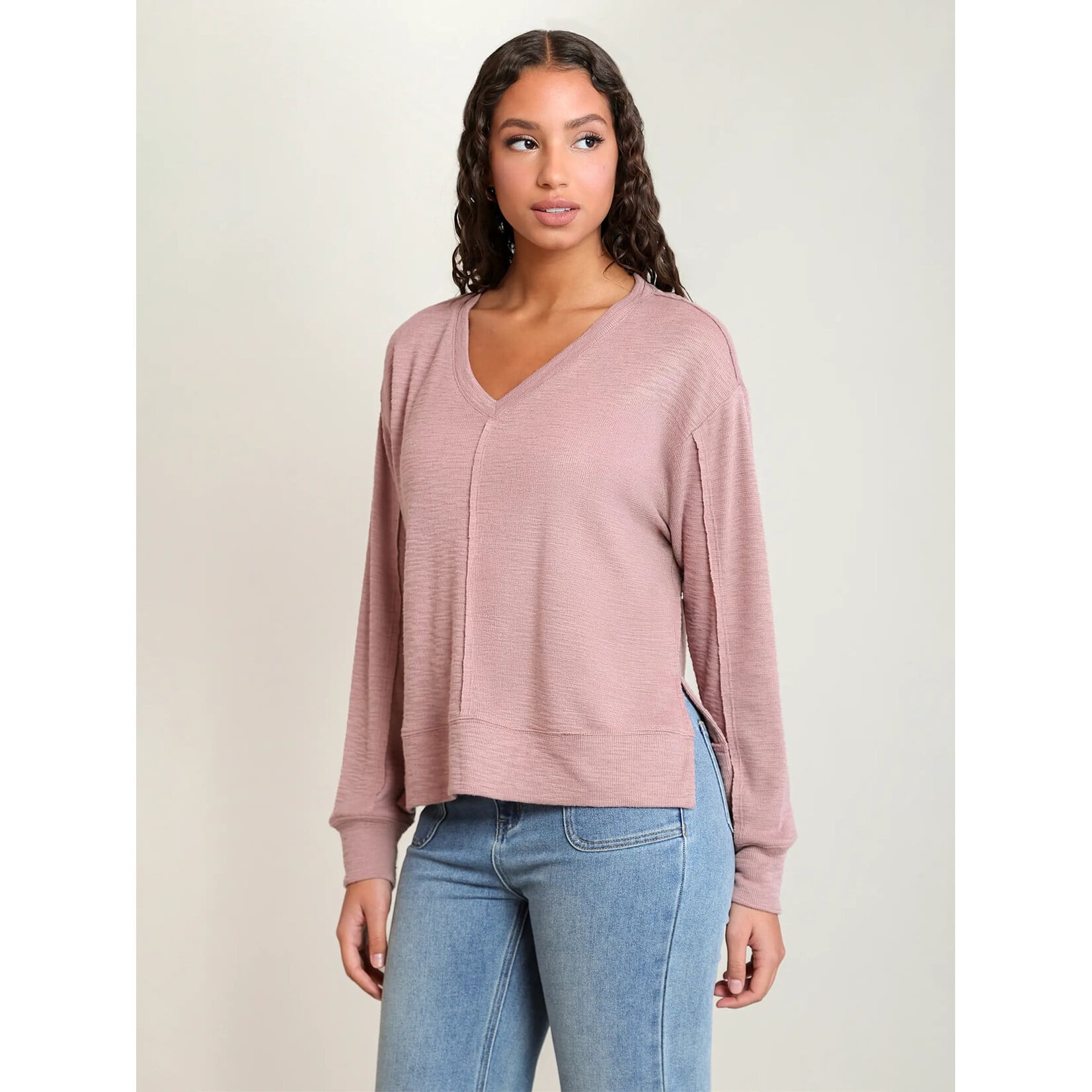 Dex Clothing 2824011 D - Cosette V-Neck Knit Top