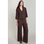 Dex Clothing Wide Sleeve Button-Front Blouse