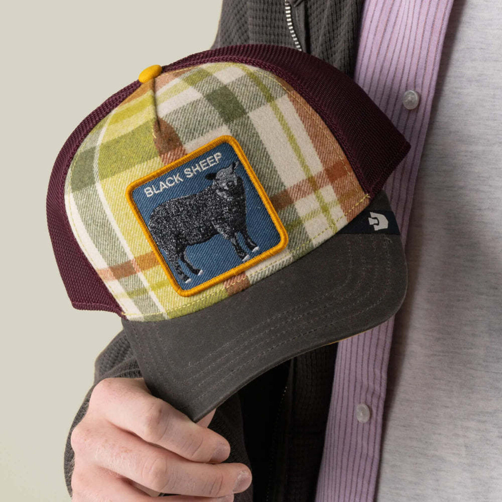 Goorin Bros. Plaid Black Sheep Trucker Hat