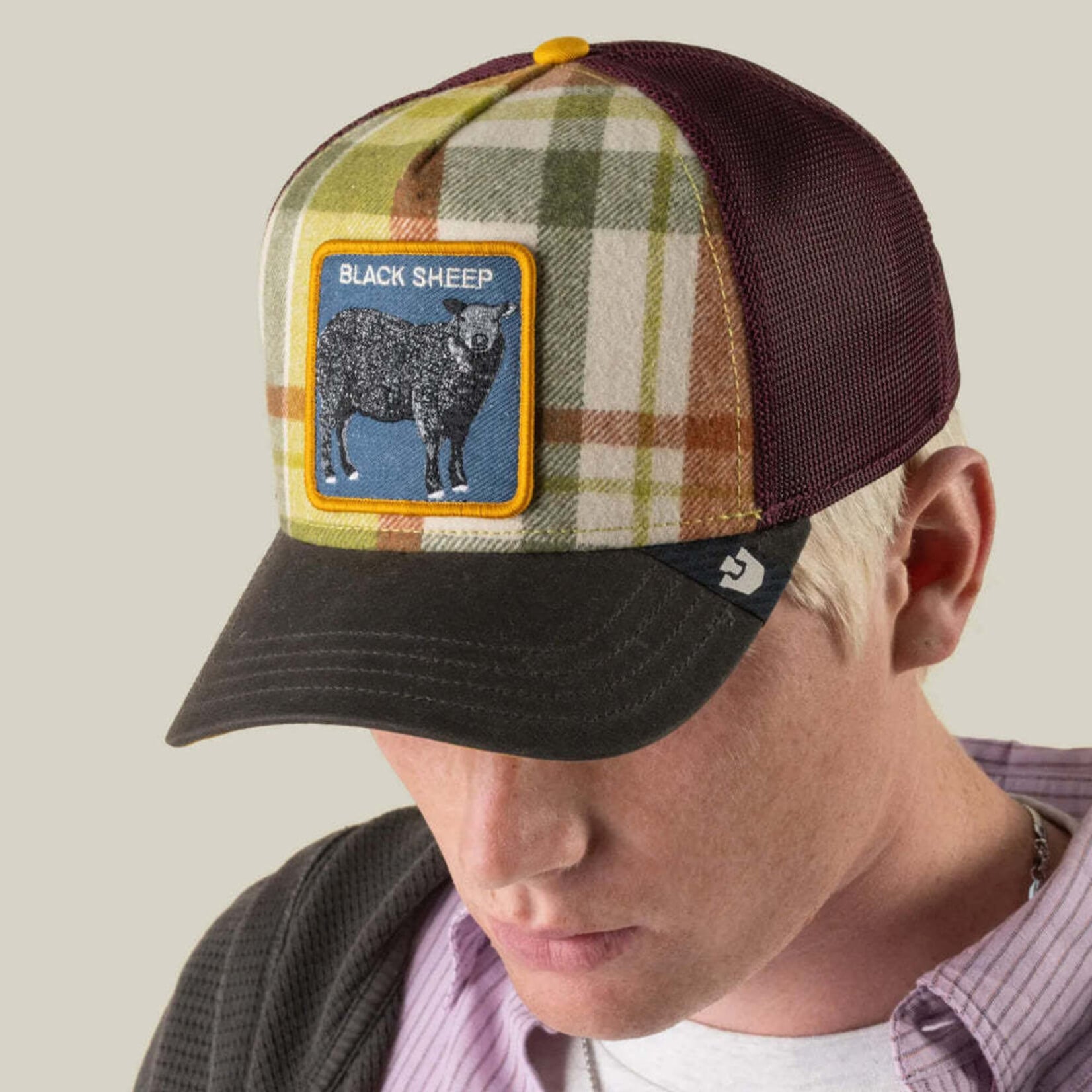 Goorin Bros. Plaid Black Sheep Trucker Hat