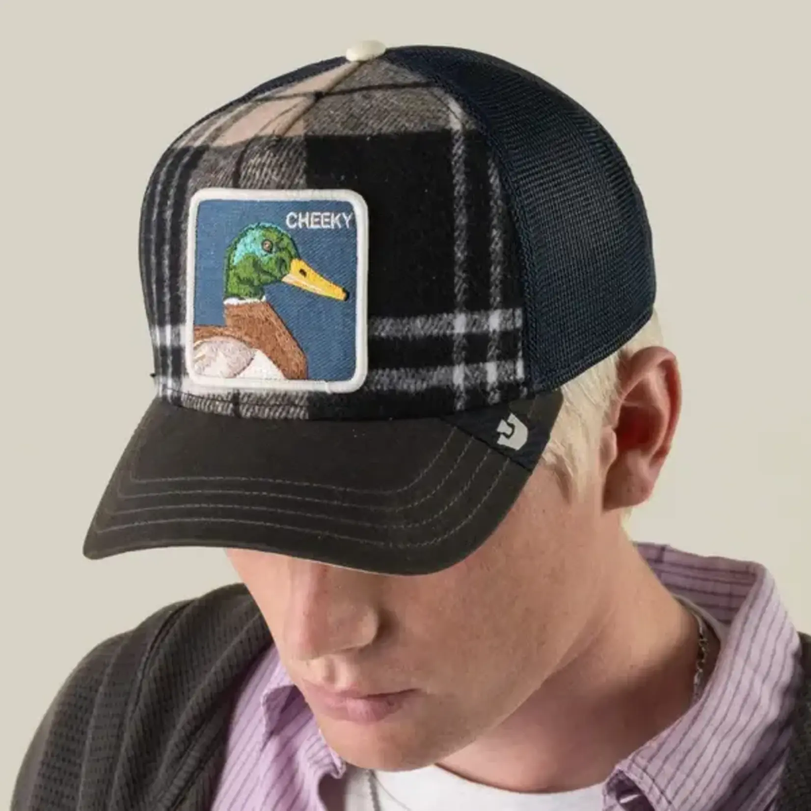 Goorin Bros. Plaid Cheeky Mallard Trucker Hat