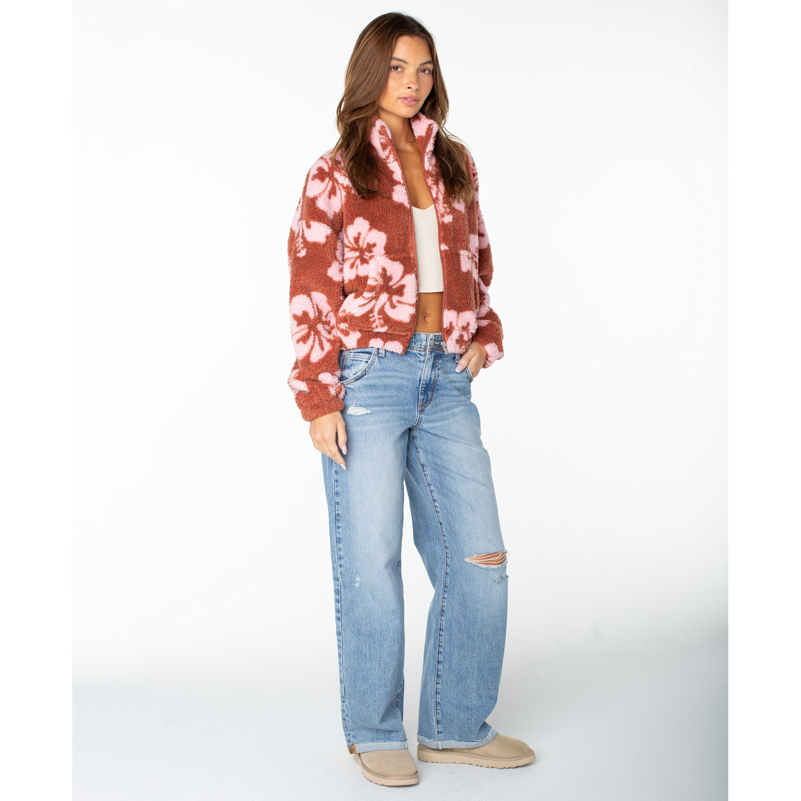 Roxy RF60708AWFYU - Cold Surf Fleece Floral Print Jacket