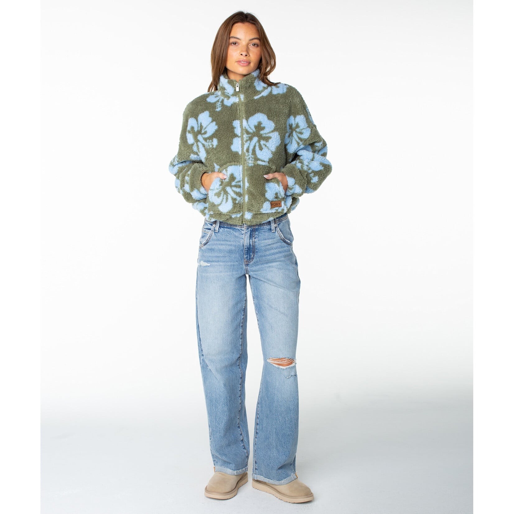 Roxy RF60708AWFYU - Cold Surf Fleece Floral Print Jacket