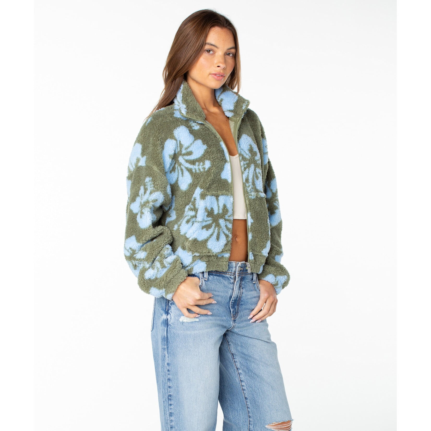 Roxy RF60708AWFYU - Cold Surf Fleece Floral Print Jacket