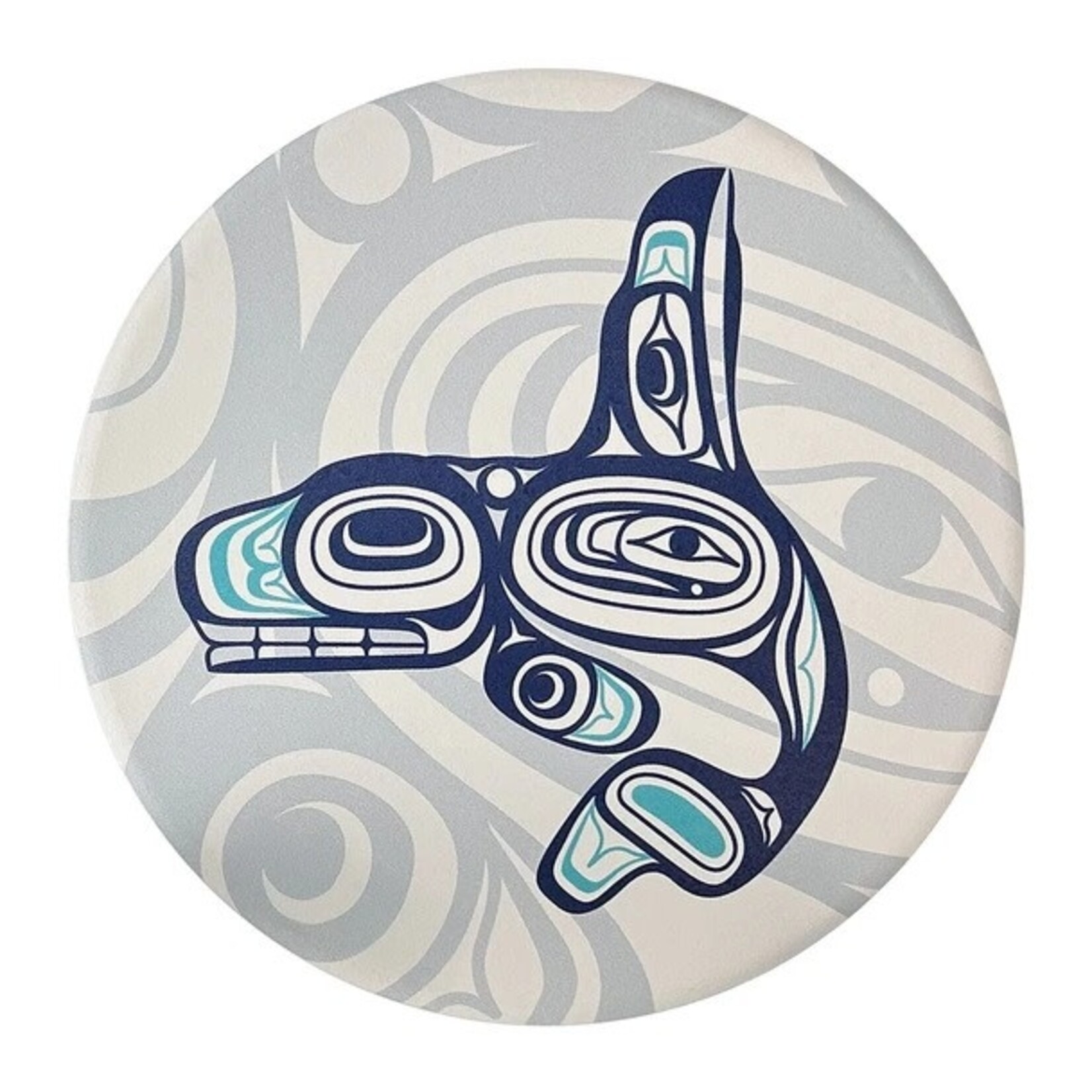 Native Northwest Ceramic Trivet - Whale by Ernest Swanson