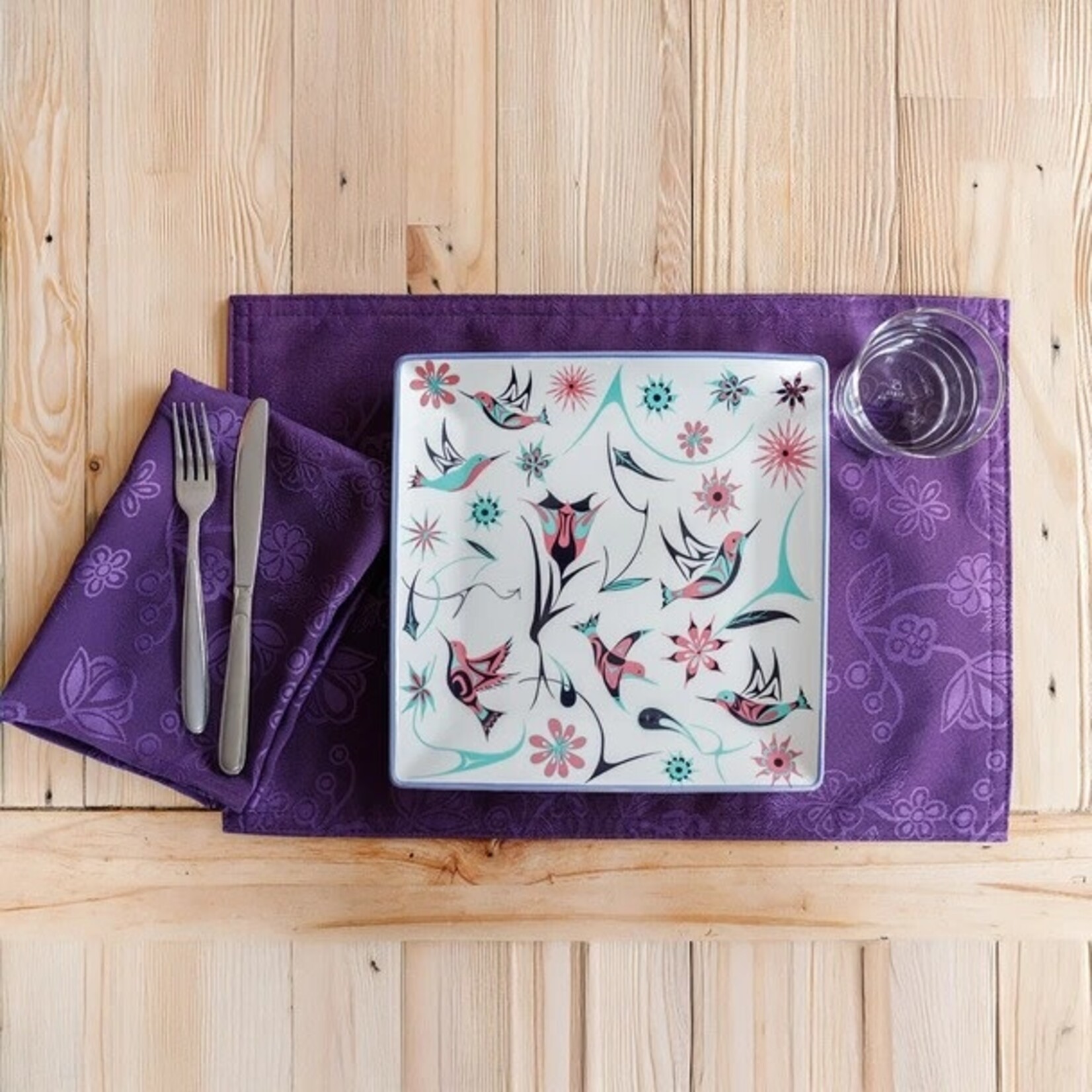 Native Northwest Serving Plate - Hummingbird by Nicole La Rock