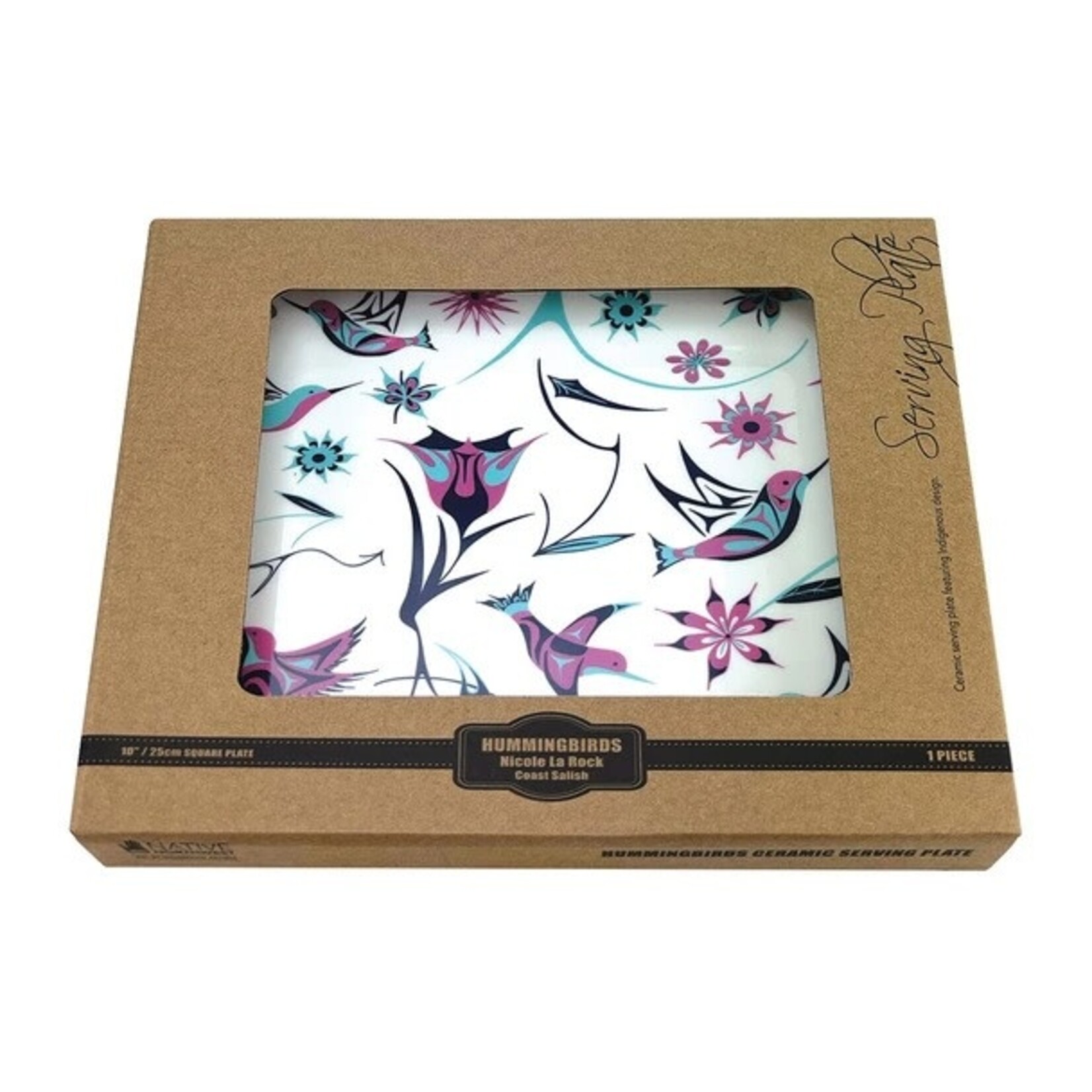 Native Northwest Serving Plate - Hummingbird by Nicole La Rock
