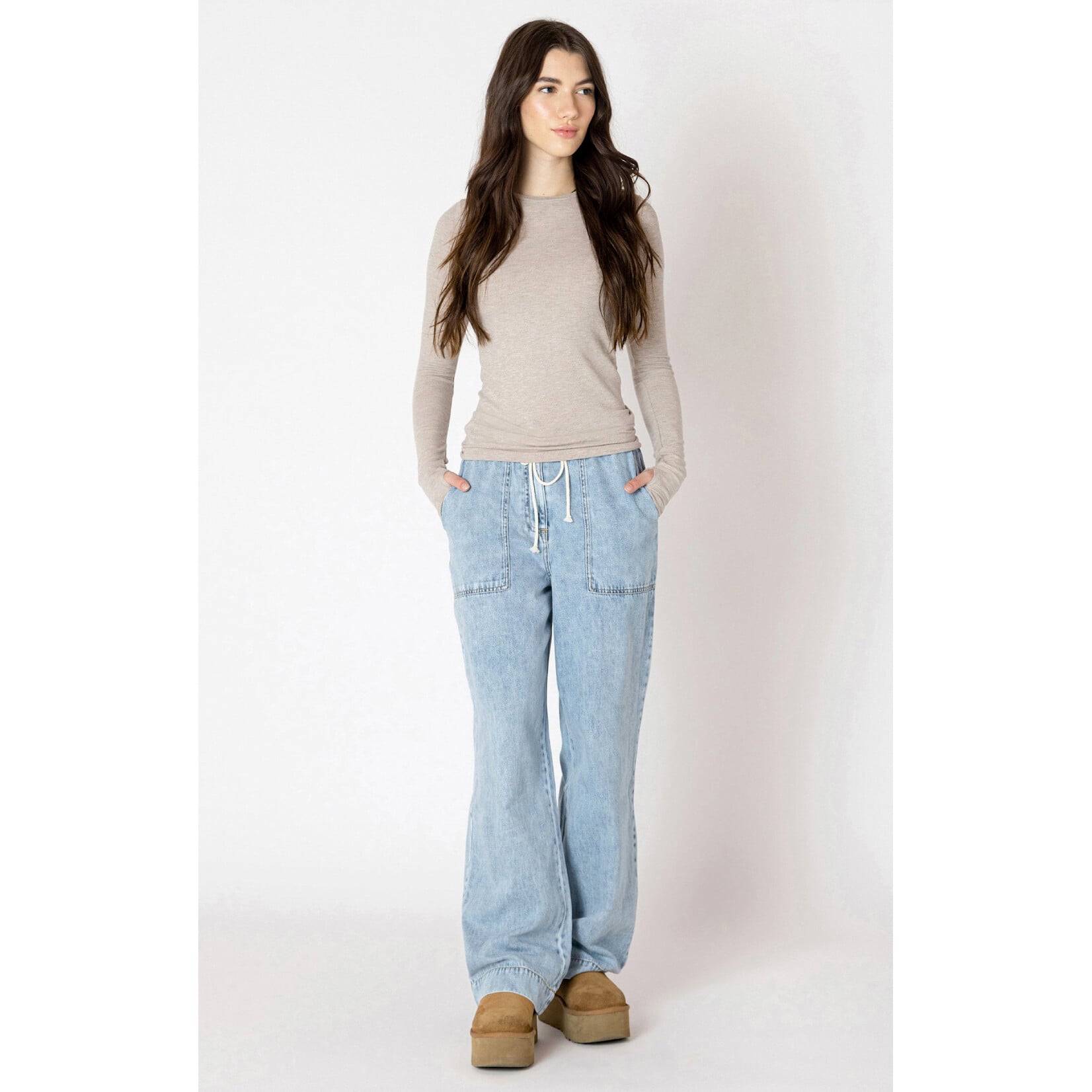 Dex Clothing 2825252 D - Wide Leg Denim Pant